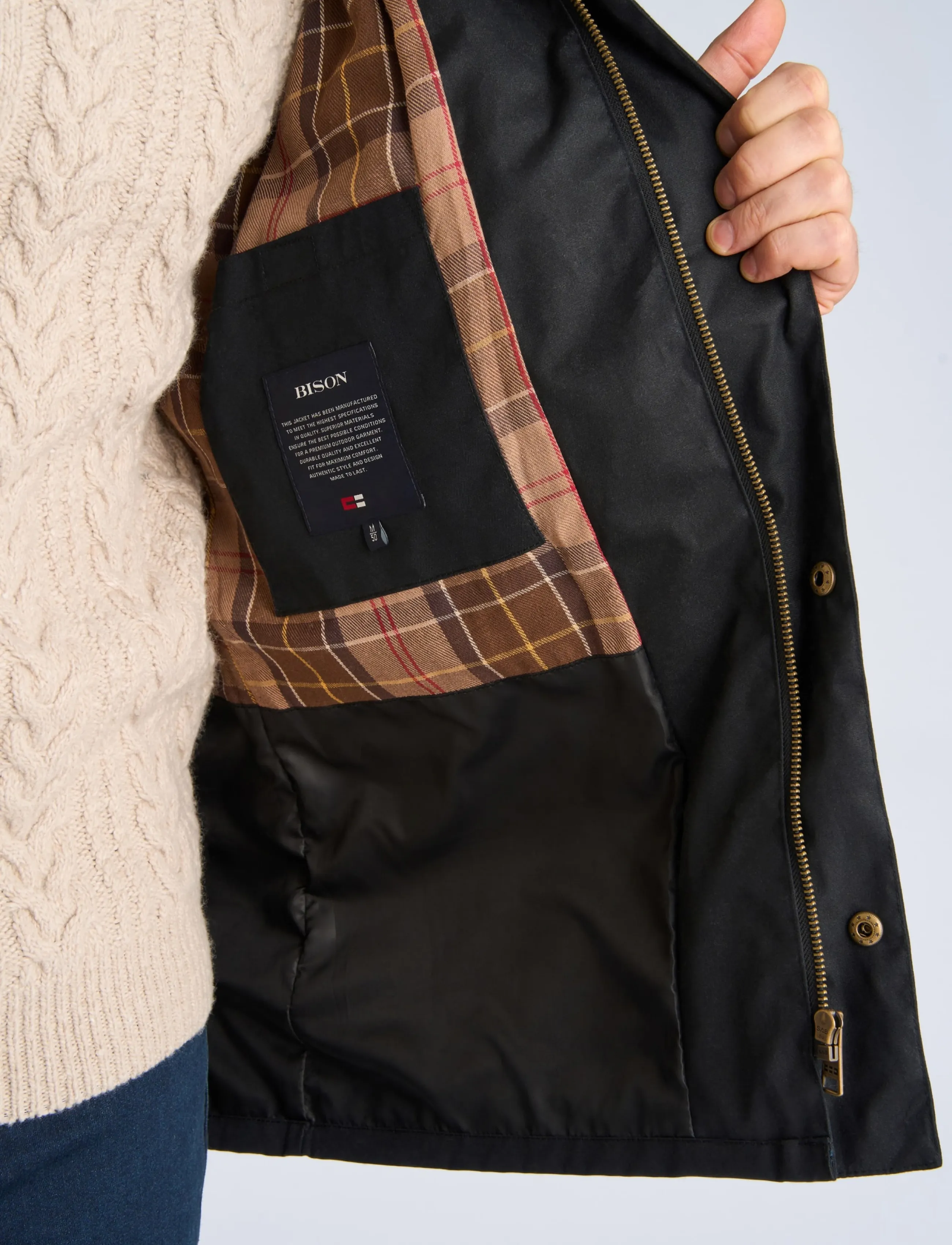 Bison Waxed Jacket jackor herr – bild 6
