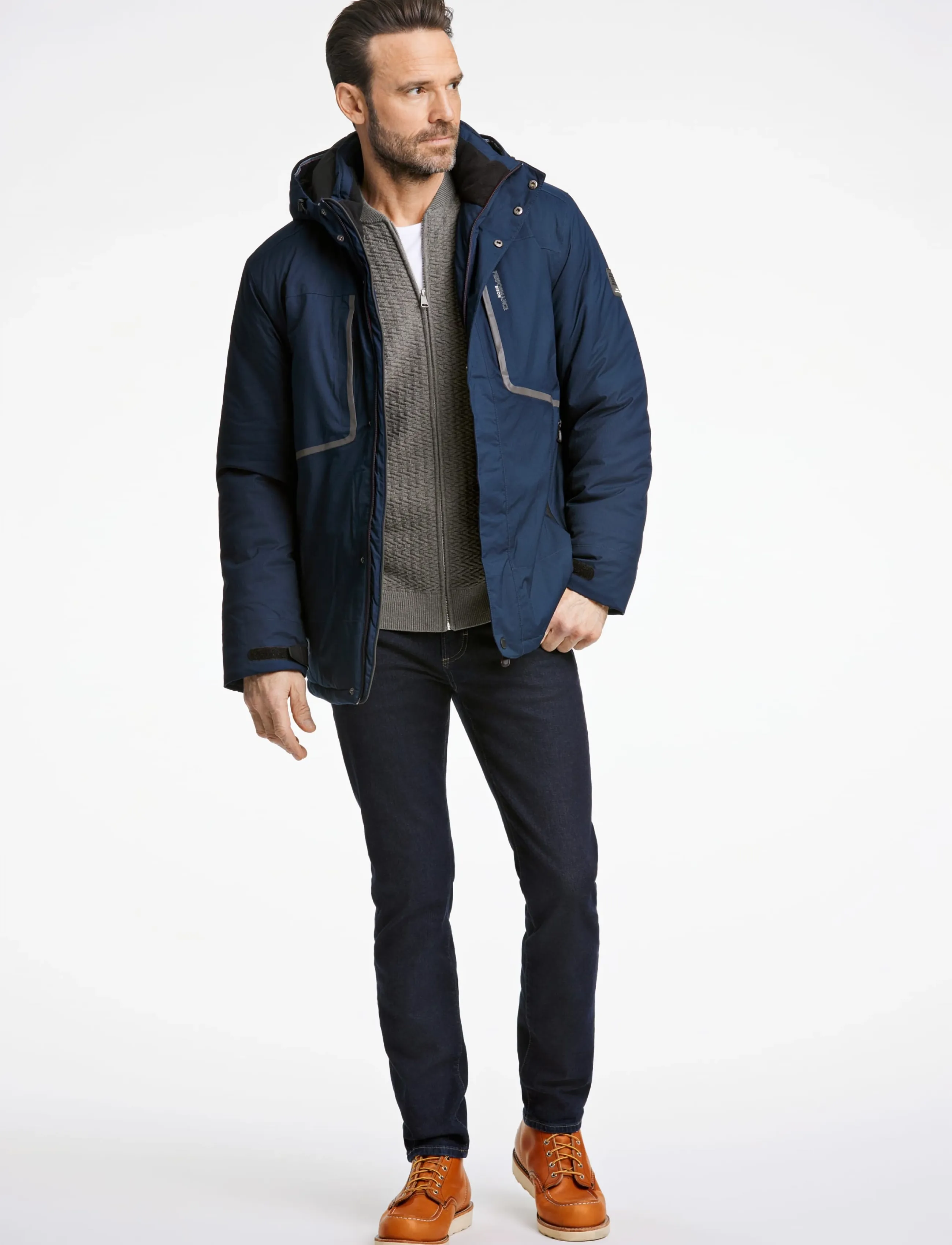 Bison - Full seam taped?. TPU?. W/P:5000mm / Breathable: 1000g/m2 - regenmäntel - navy - 3