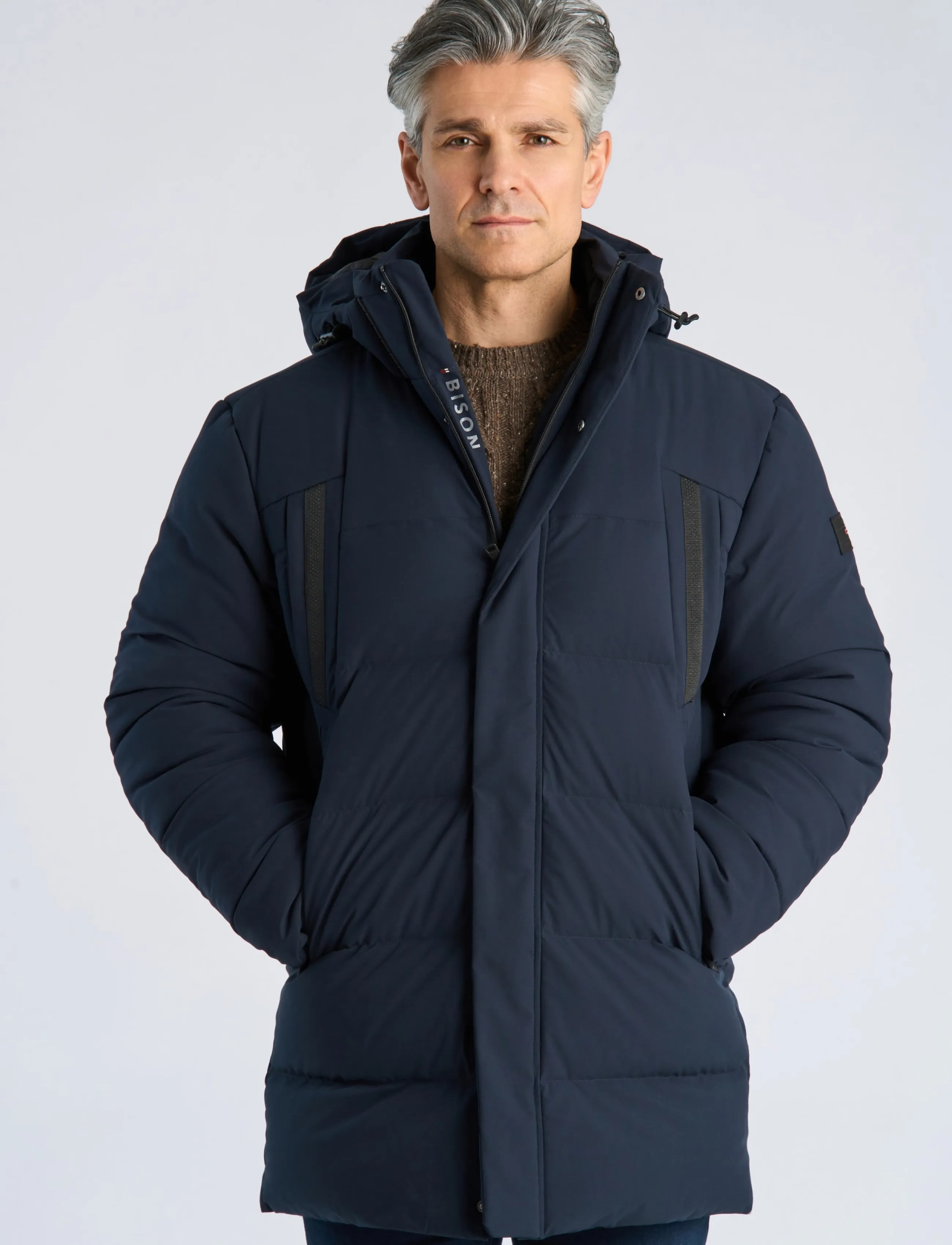 Bison - Quilted down jacket - dk navy - 3