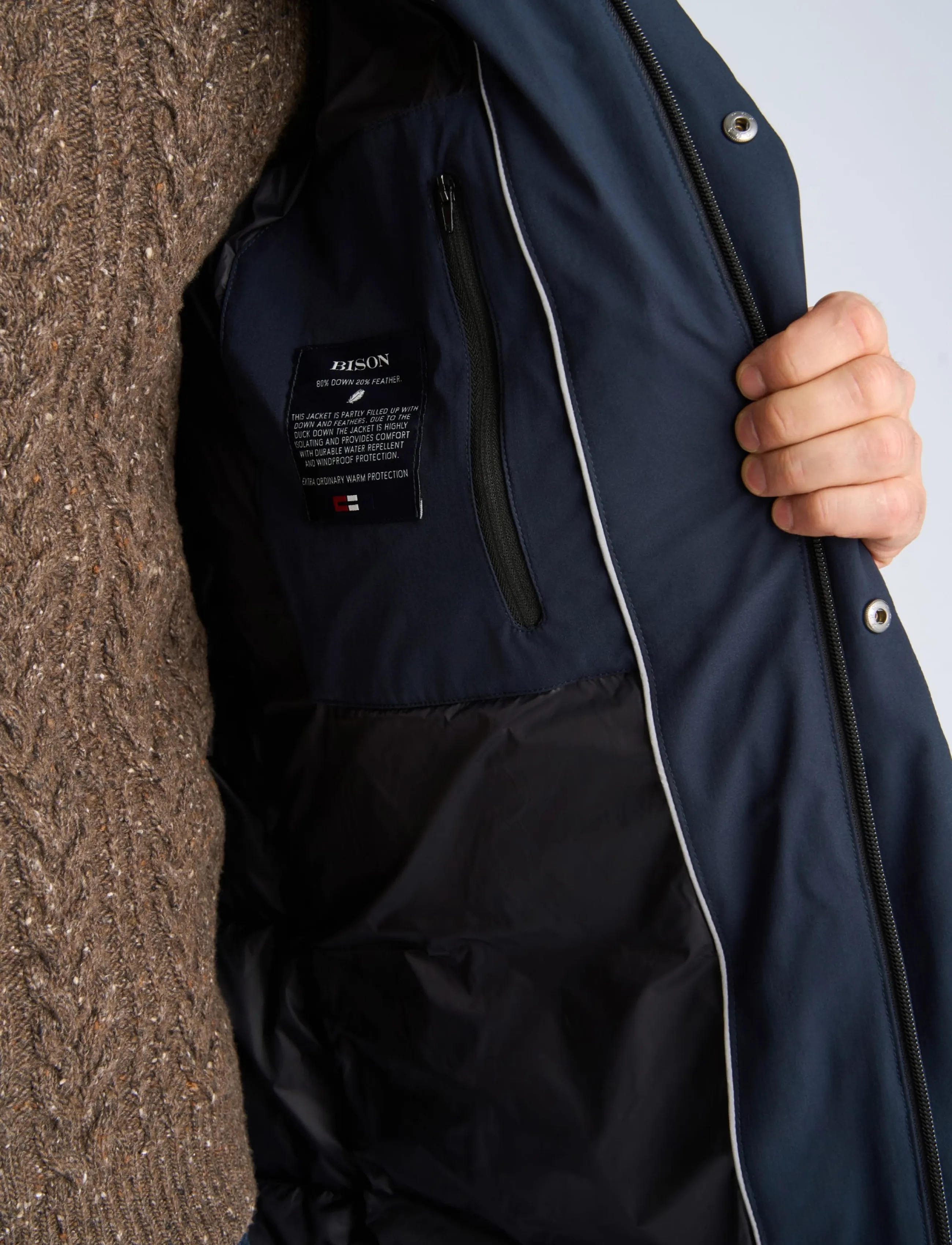 Bison Quilted Down Jacket dunjackor herr – bild 6