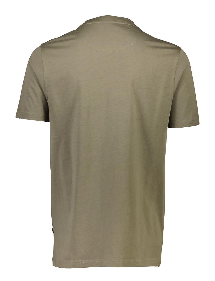 Bison - Basic o-neck tee with small BISON logo - kortærmede t-shirts - dk army - 2
