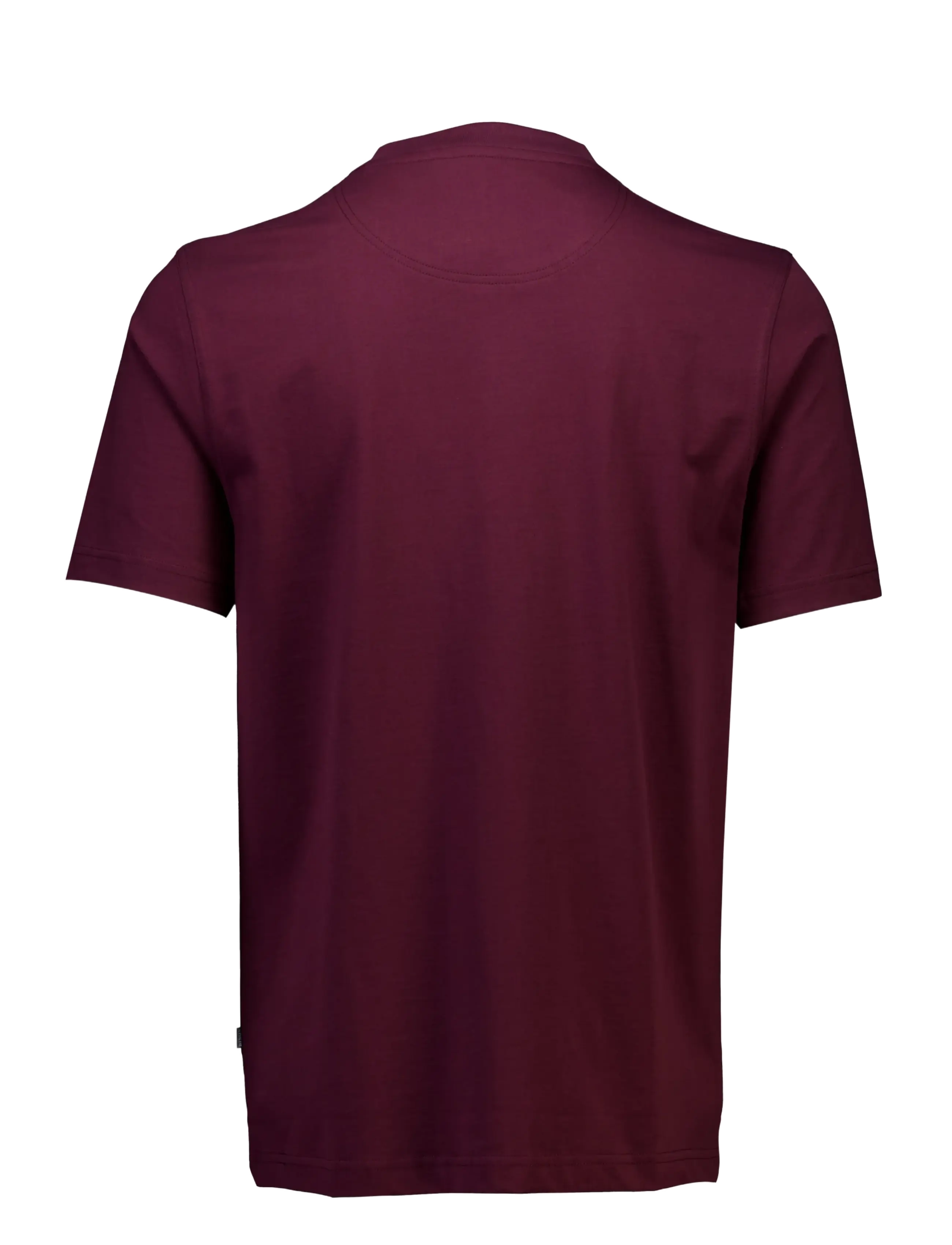 Bison - Basic o-neck tee with small BISON logo - kortærmede t-shirts - wine - 2