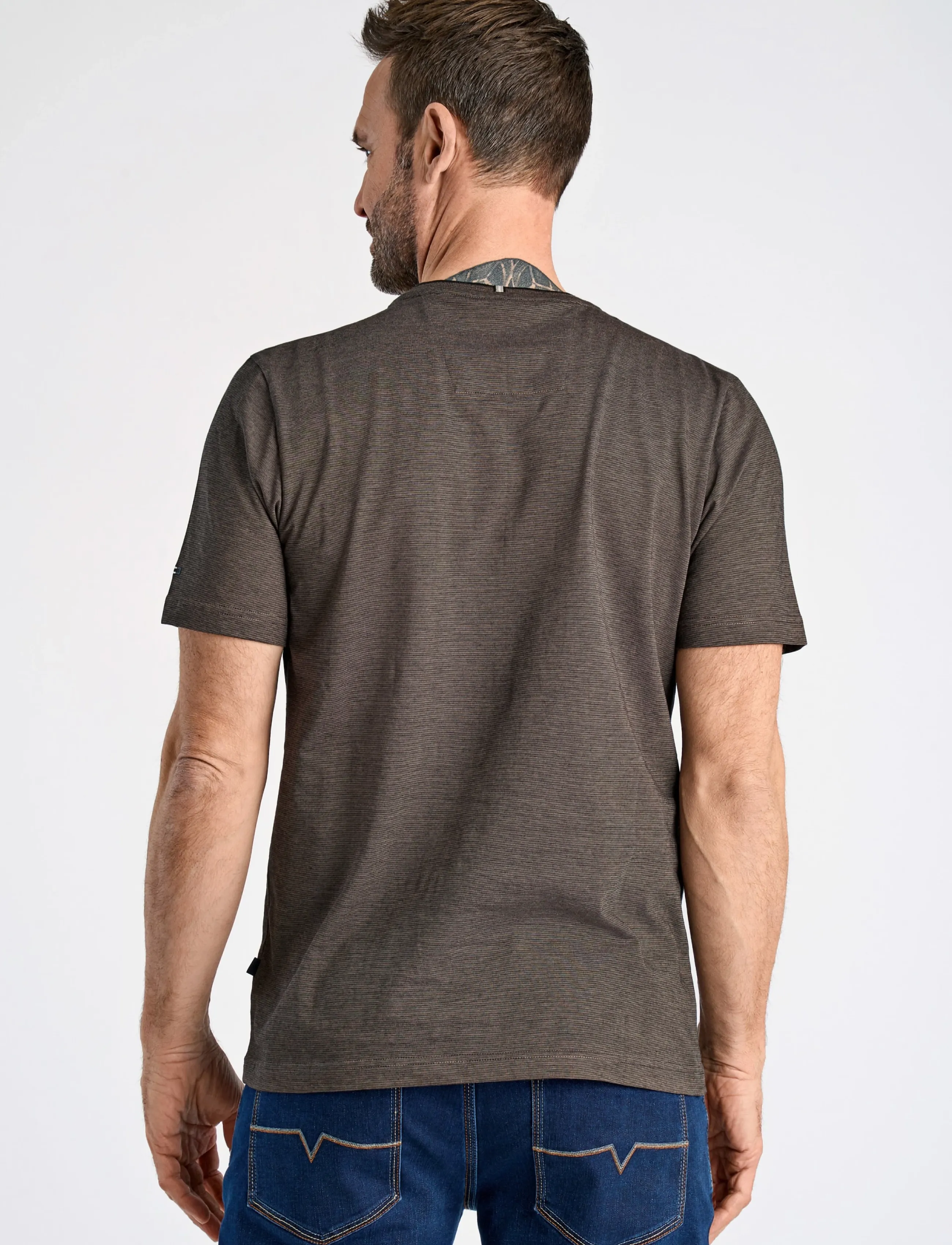 Mini Striped O-Neck Tee With Print S/S 2
