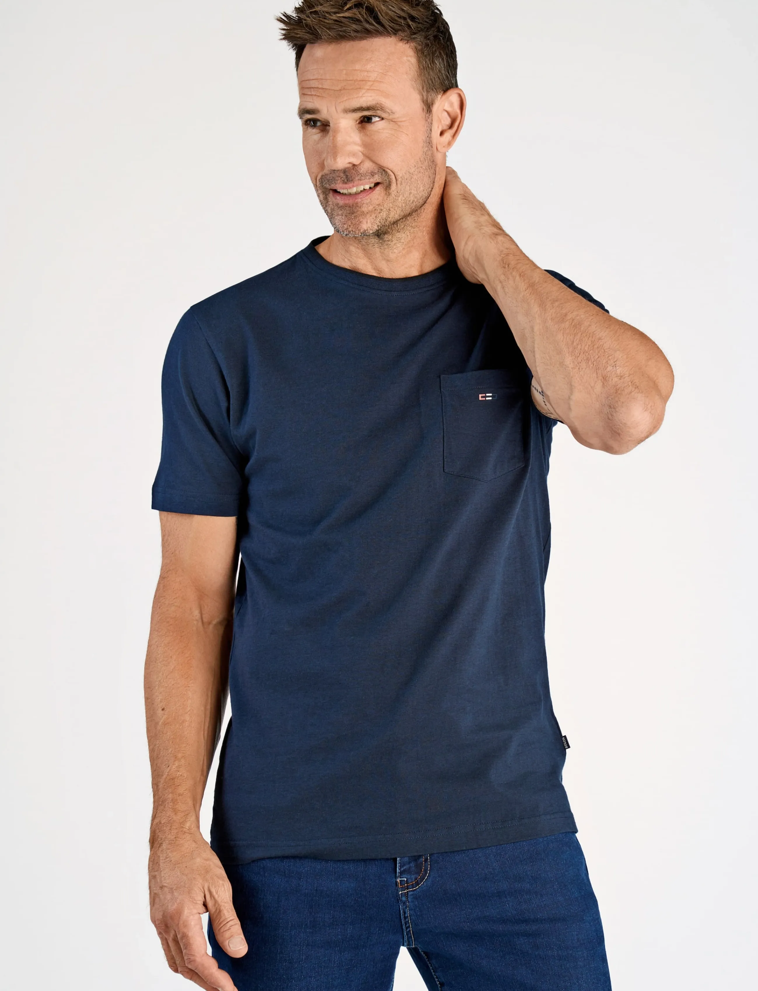 Mini Striped O-Neck Tee With Print S/S