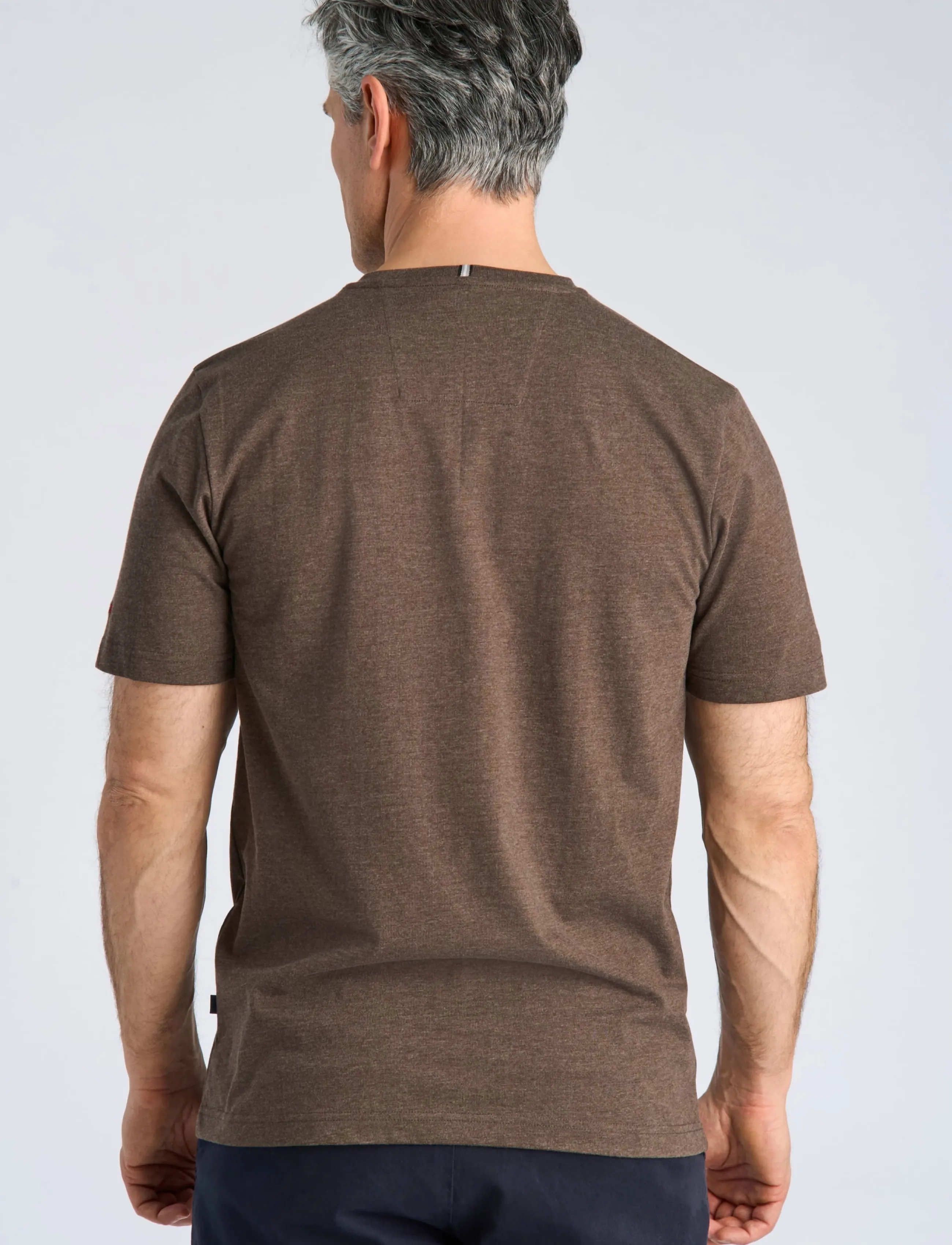 Bison O-Neck Print Tee t-shirts med tryck herr – bild 3