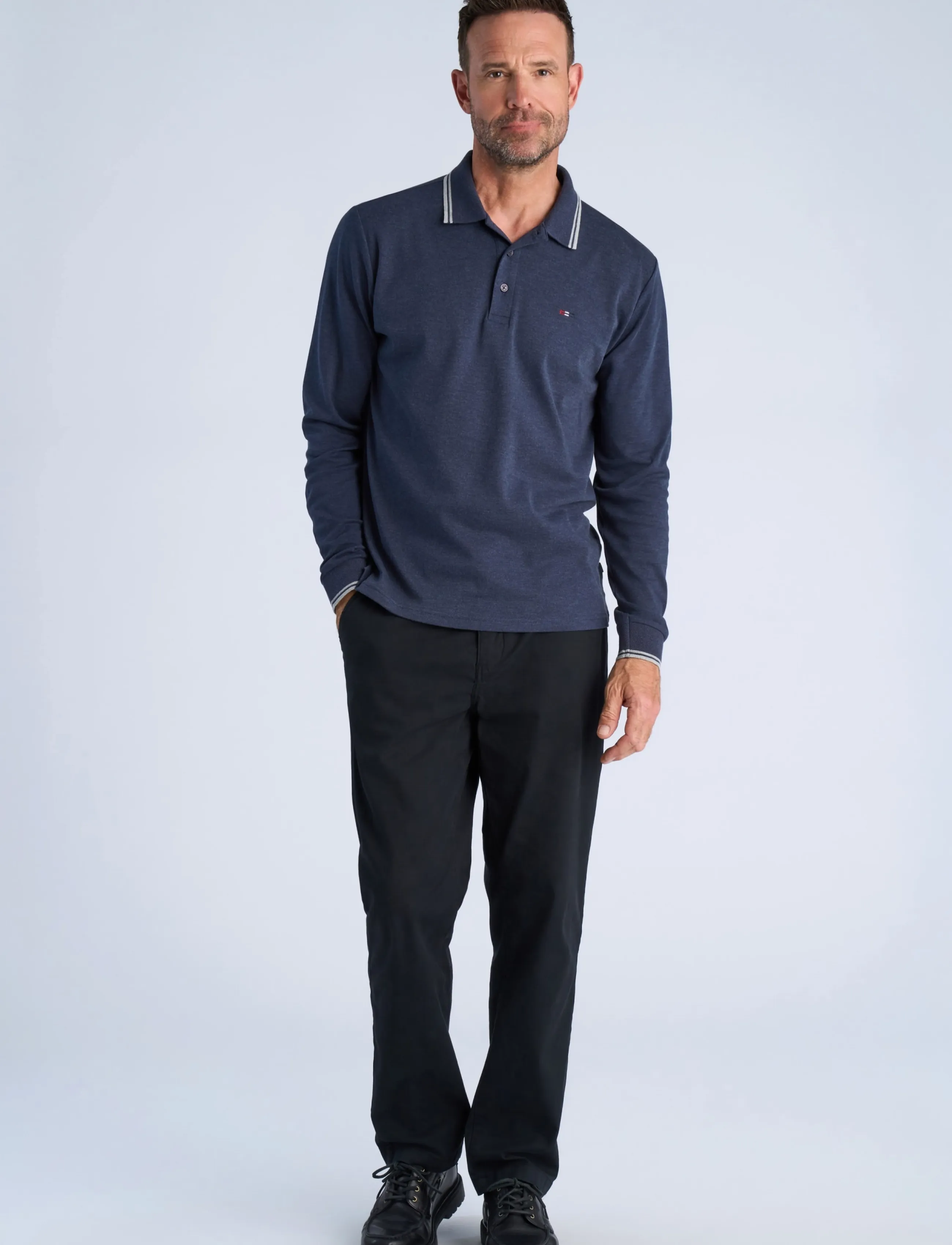 Cashmere Touch Polo L/S 2