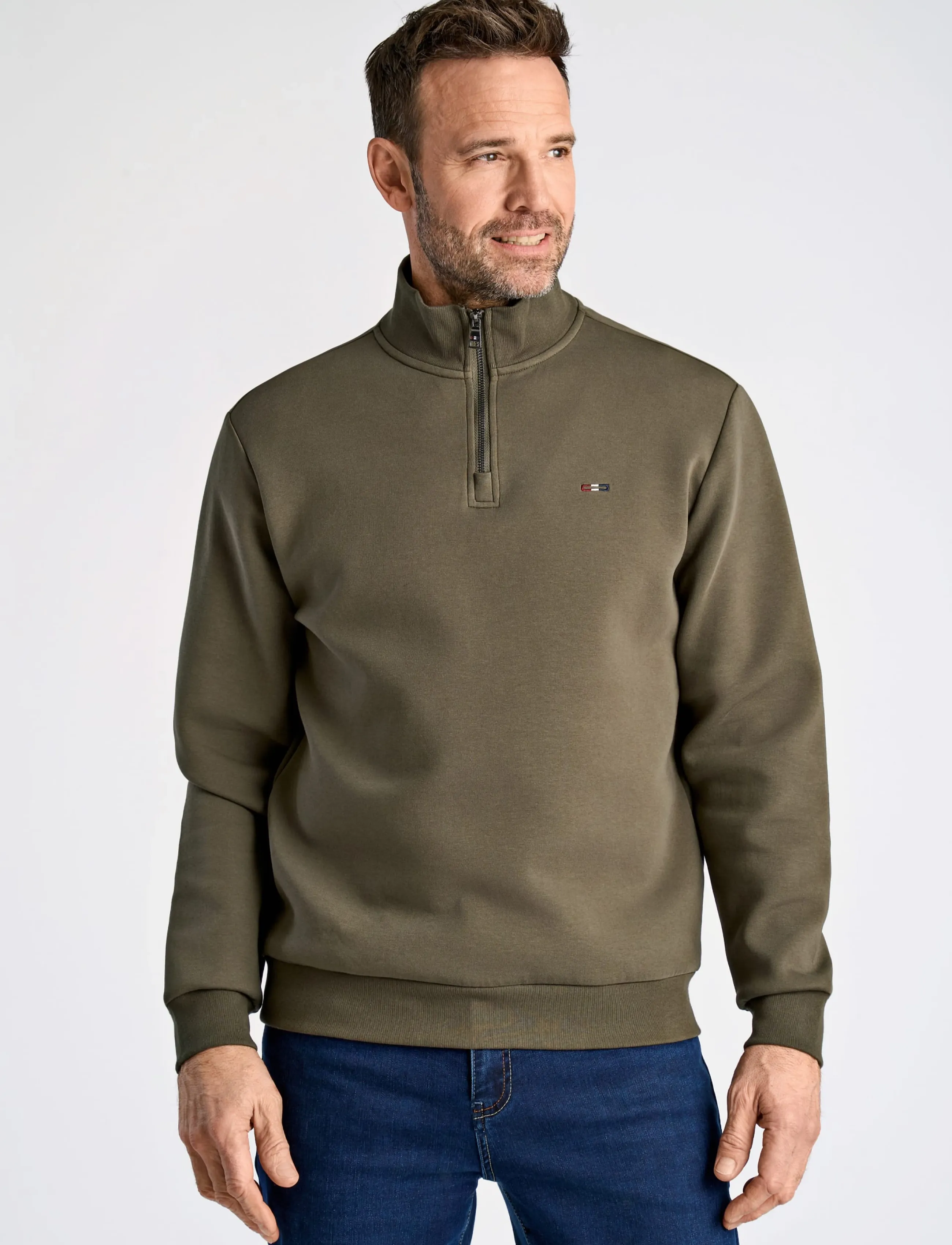 Soft Superflex Zip Neck Sweat