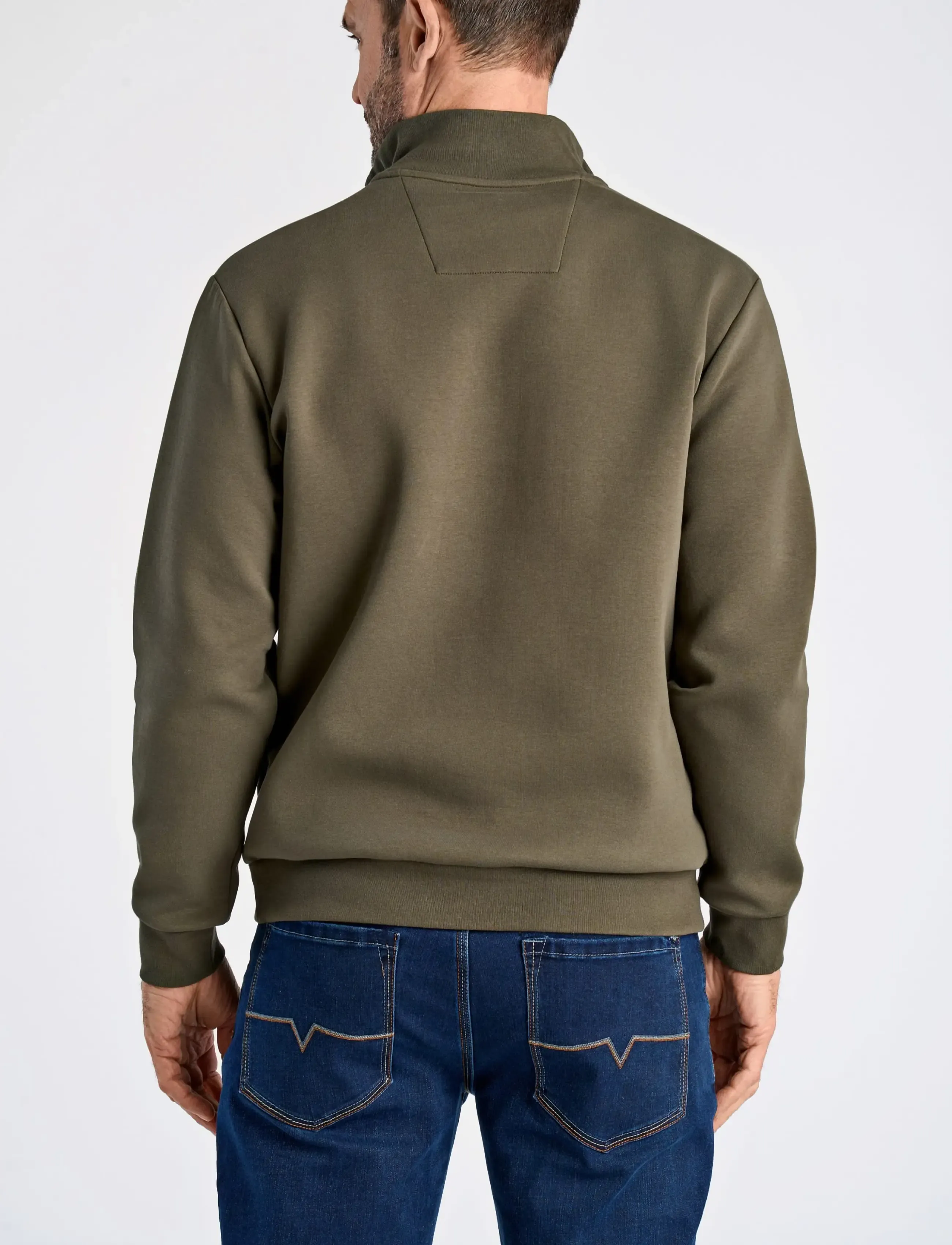 Bison Soft Superflex Zip Neck Sweat herr – bild 3
