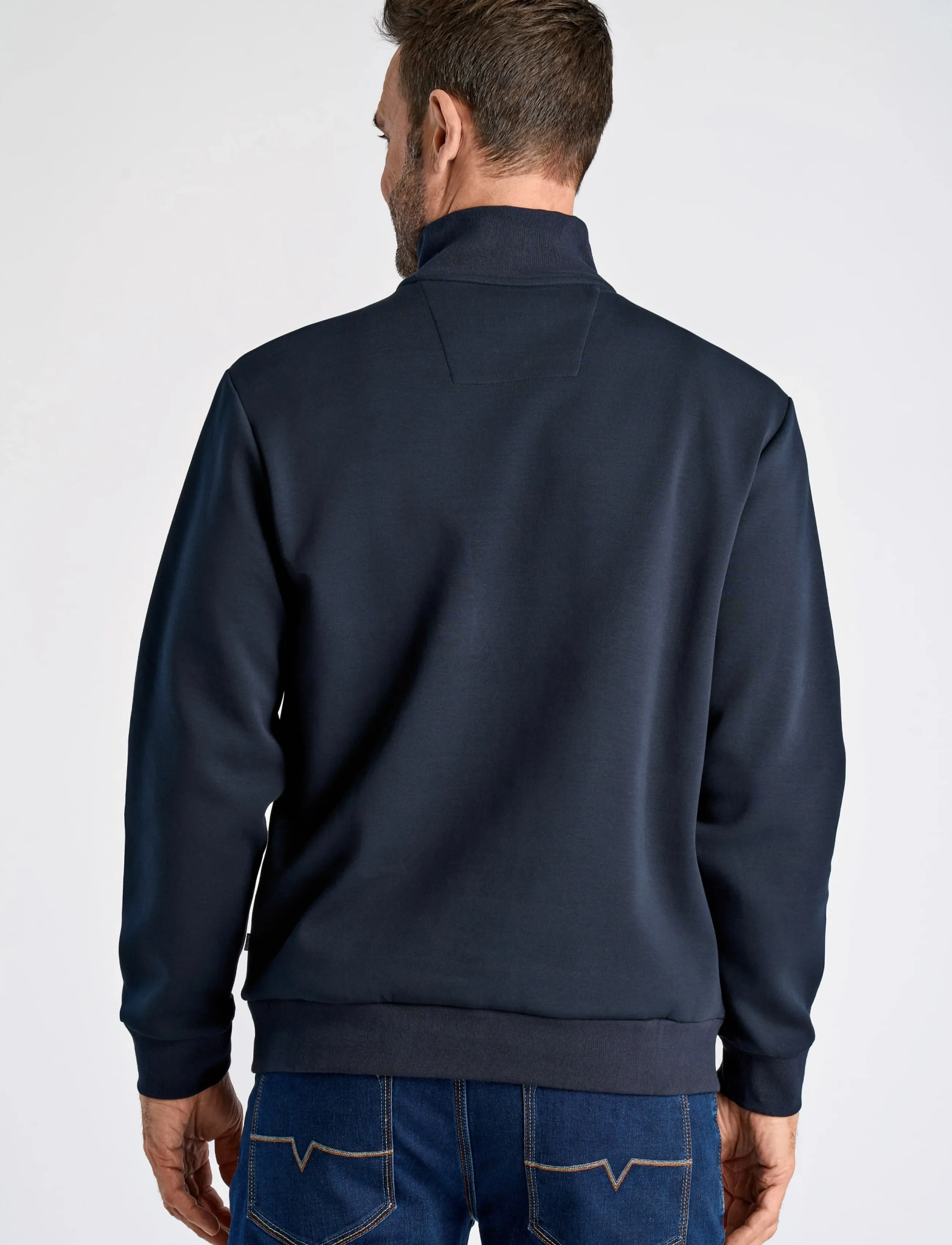 Bison Soft Superflex Zip Neck Sweat herr – bild 2