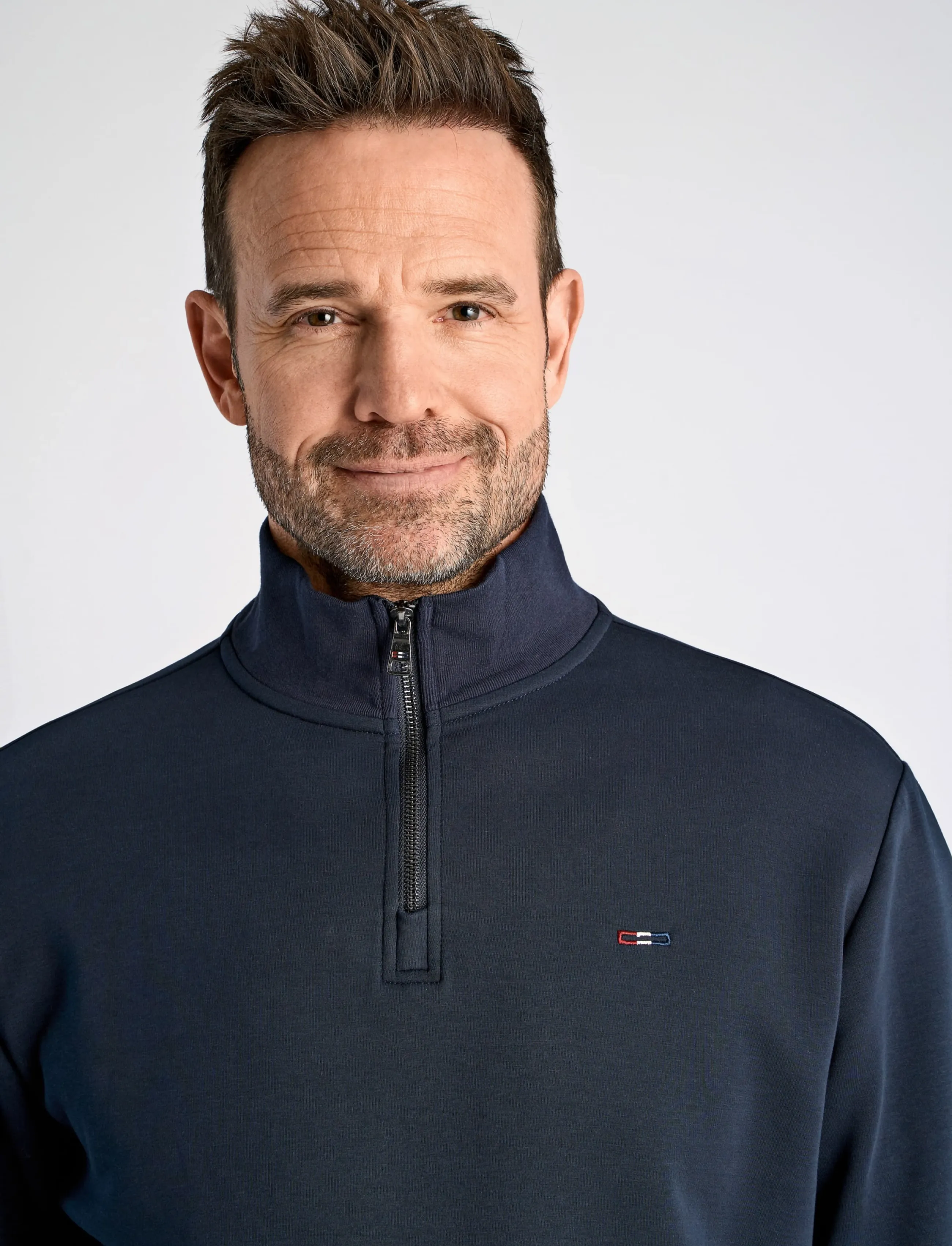 Bison Soft Superflex Zip Neck Sweat herr – bild 4