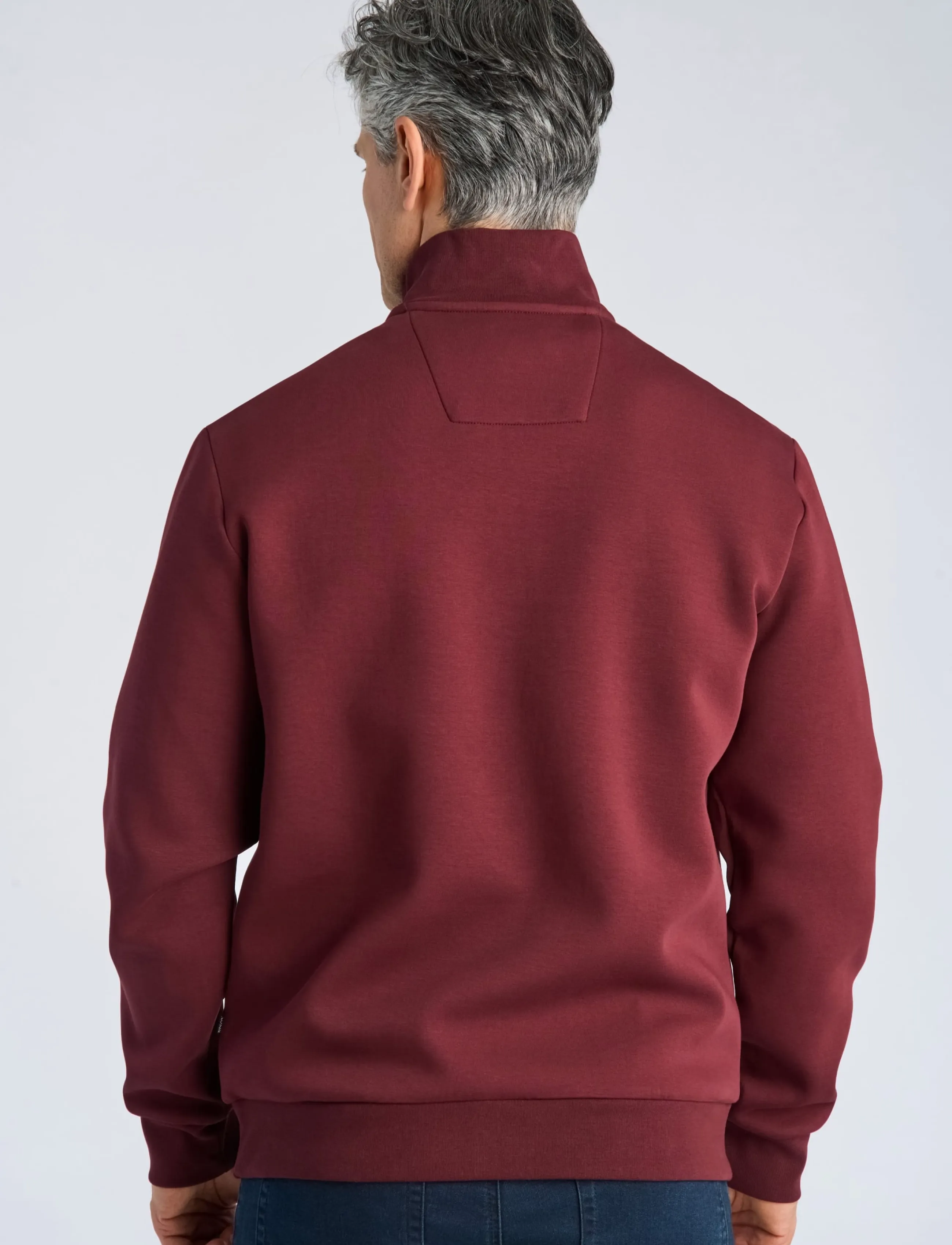 Bison Soft Superflex Zip Neck Sweat herr – bild 3