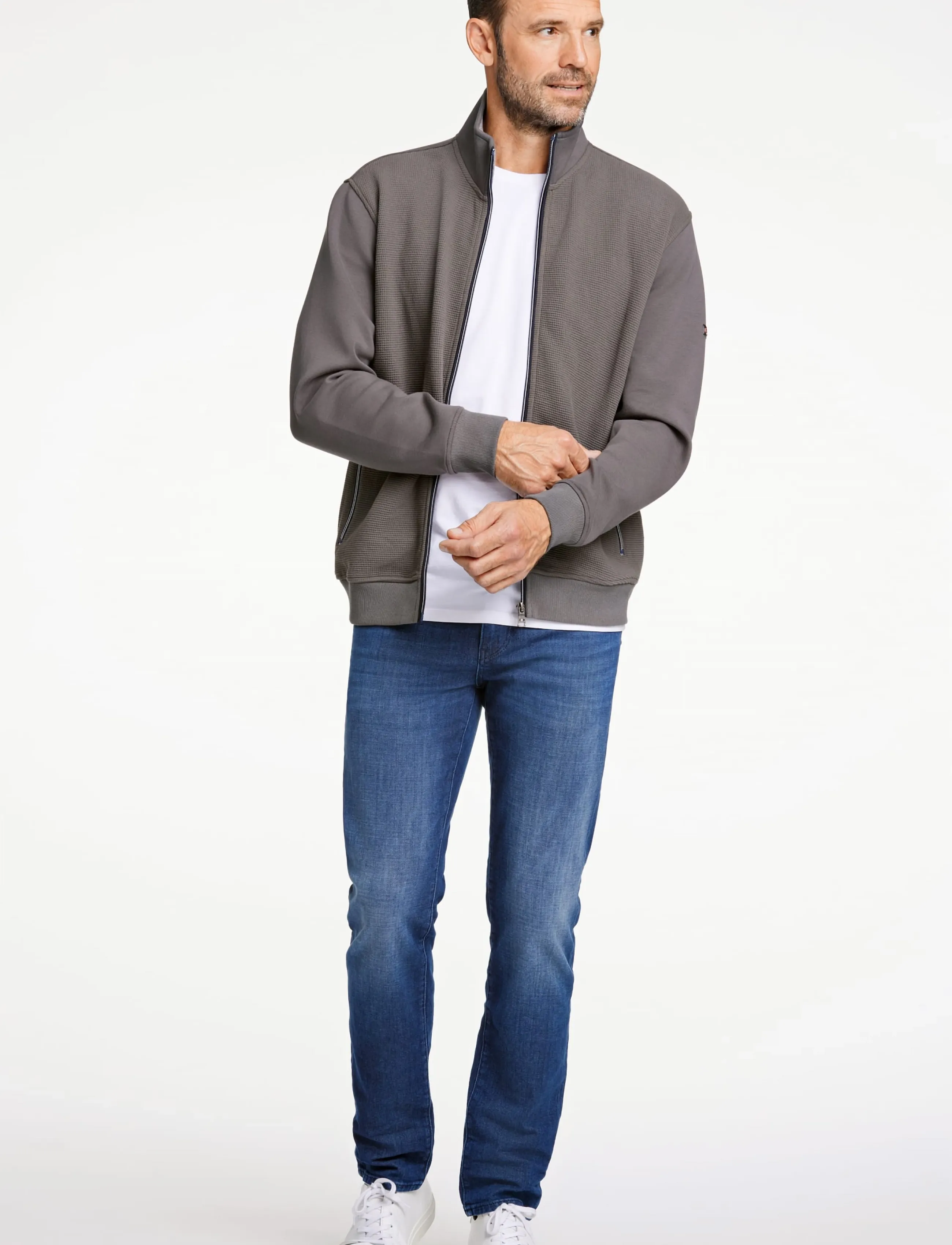 Superflex Structure Sweat Cardigan