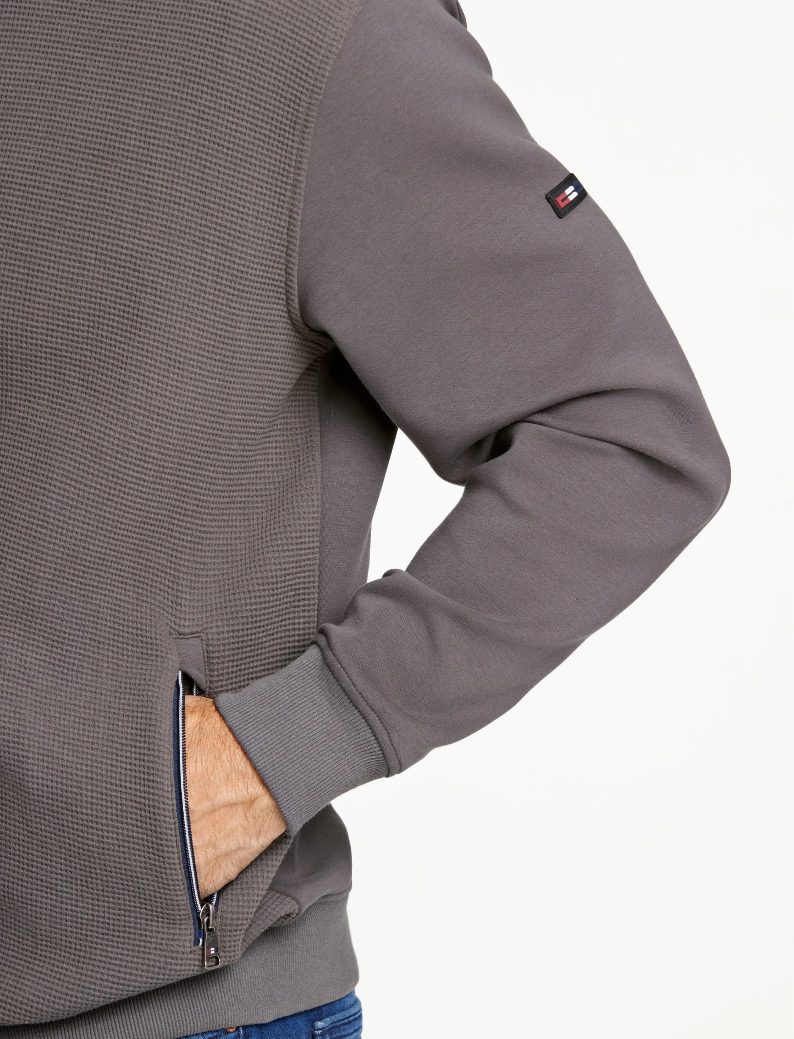 Bison Superflex Structure Sweat Cardigan herr – bild 5