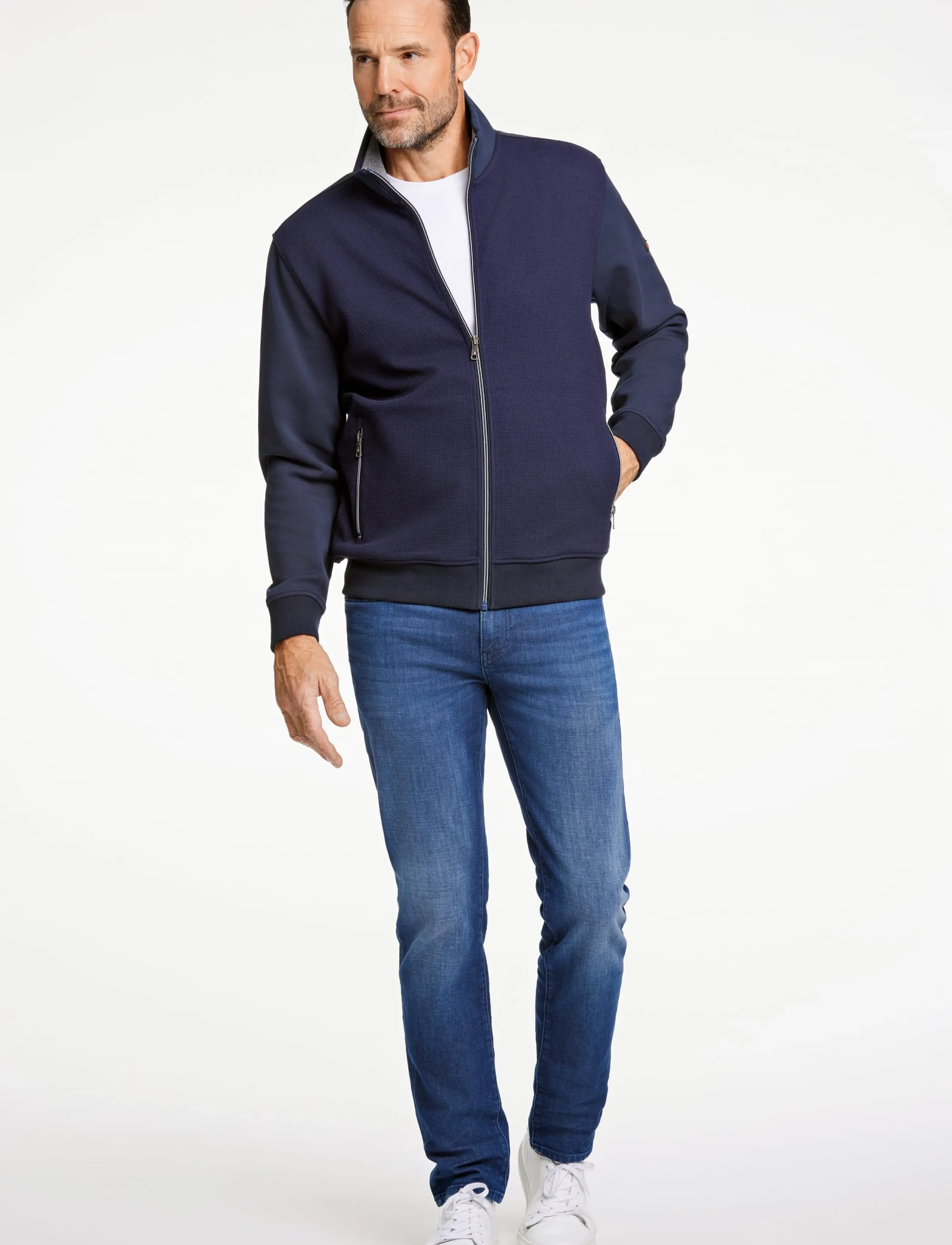 Bison Superflex Structure Sweat Cardigan herr – bild 2