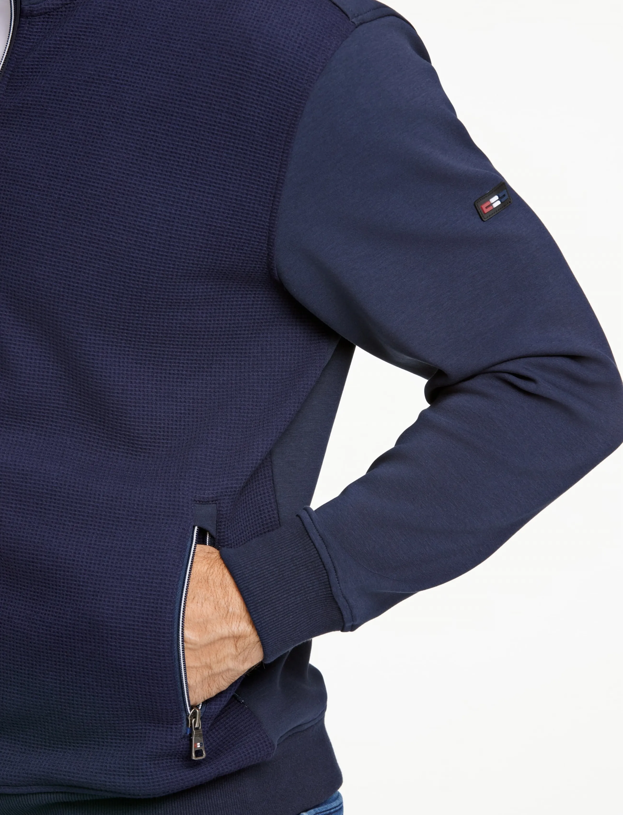 Bison Superflex Structure Sweat Cardigan herr – bild 3