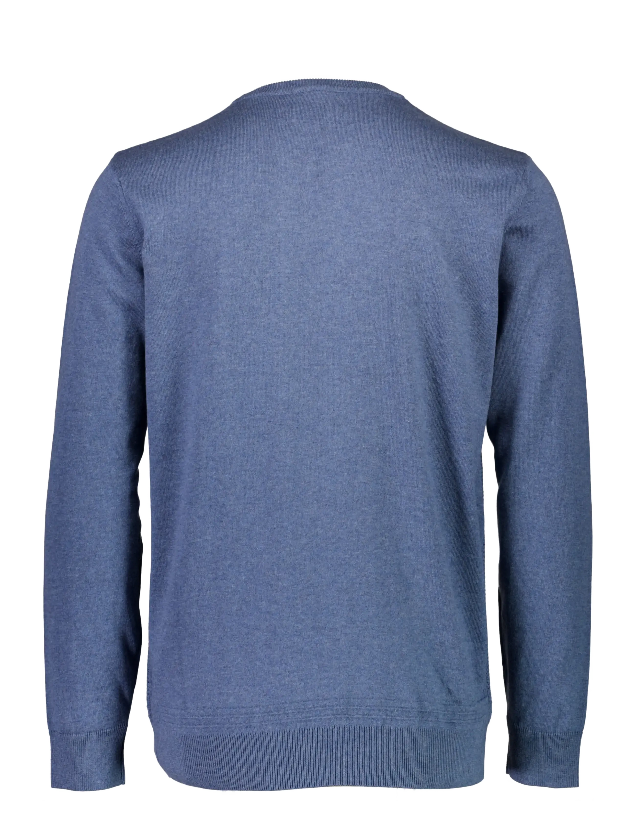Bison - Structured o-neck knit - Ümara kaelusega - dk blue mel - 2