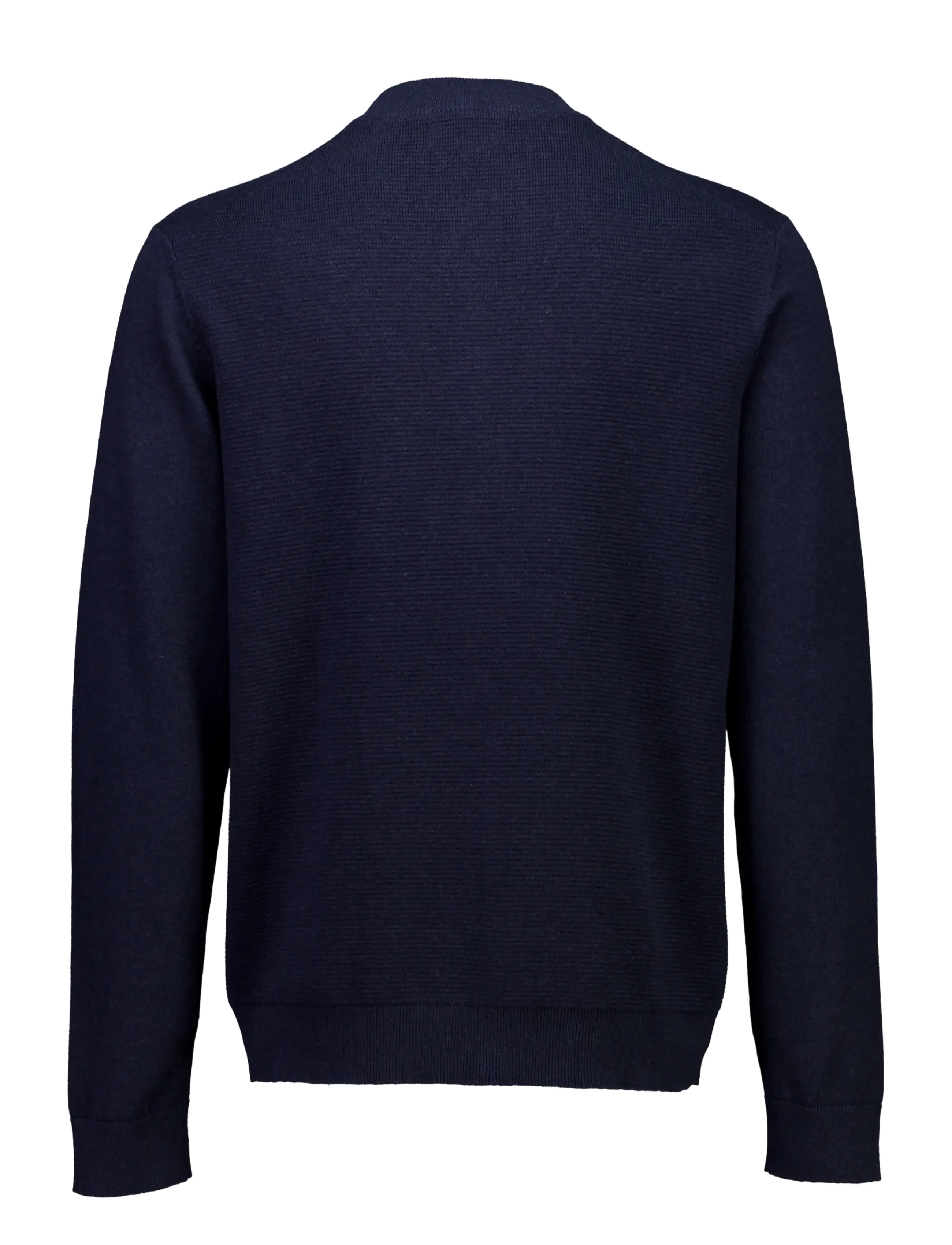 Bison - Baseball cardigang structure knit - strickjacken - navy mel - 2