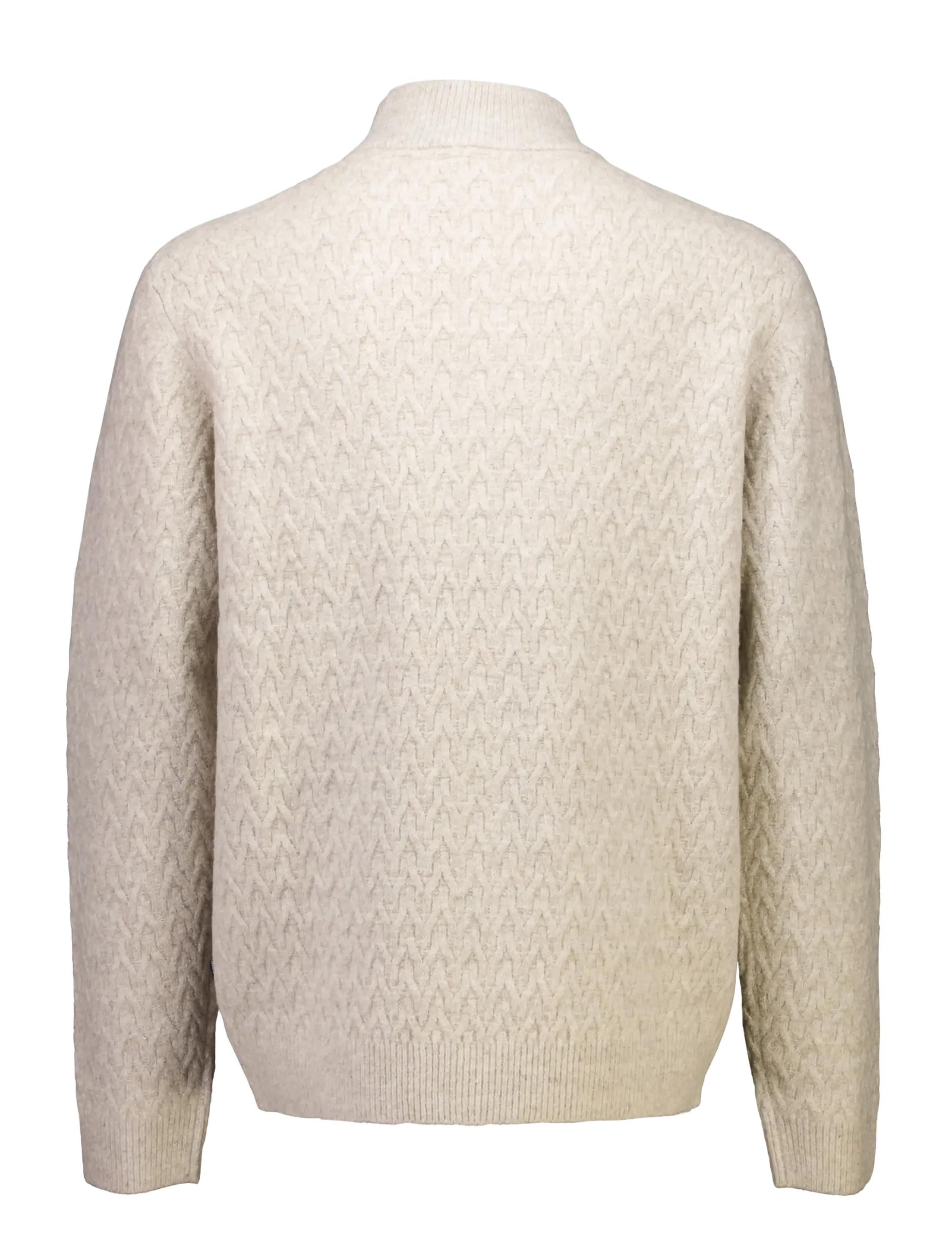 Bison - Structure cardigan knit - strickjacken - sand mel - 2
