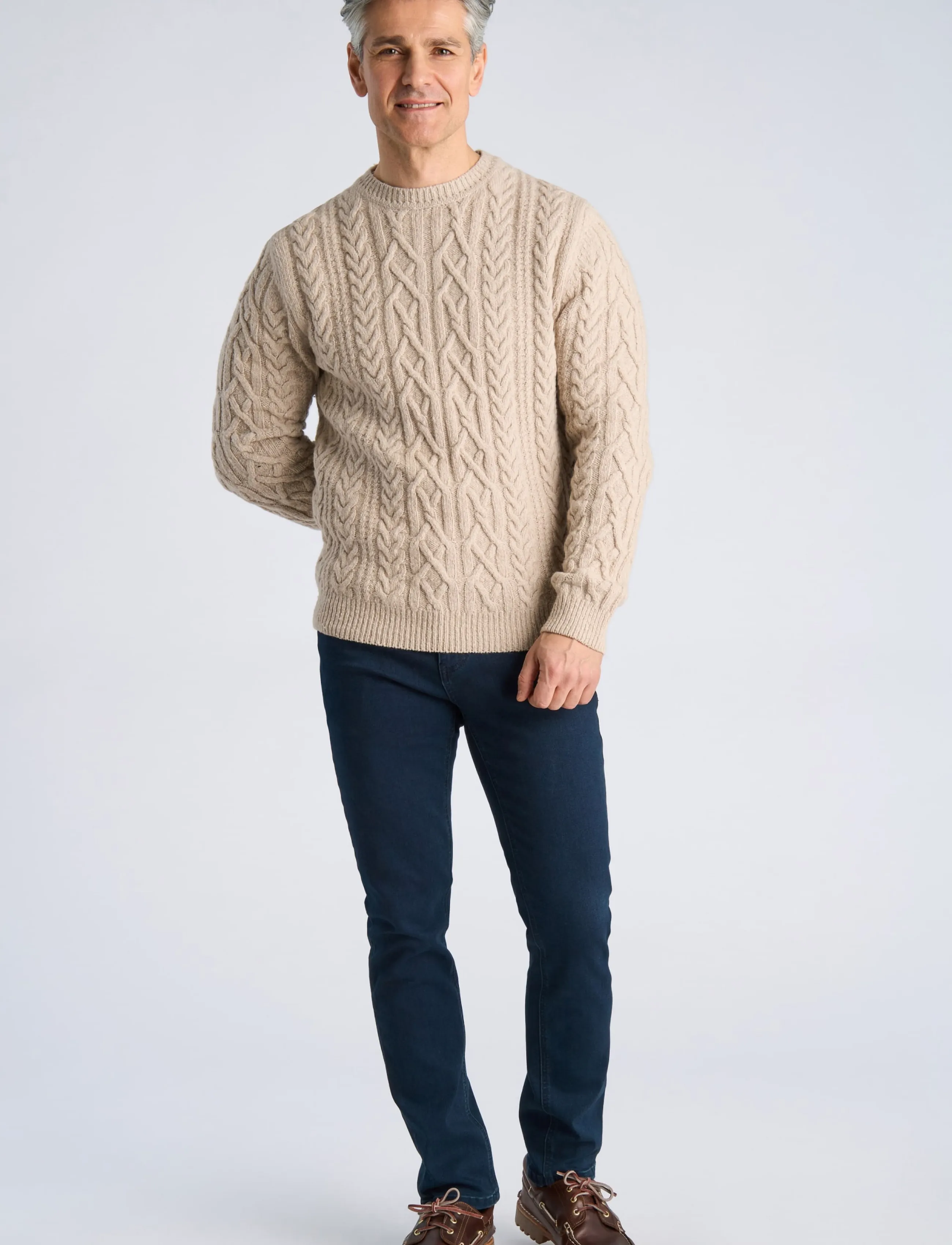 O-Neck Cable Knit