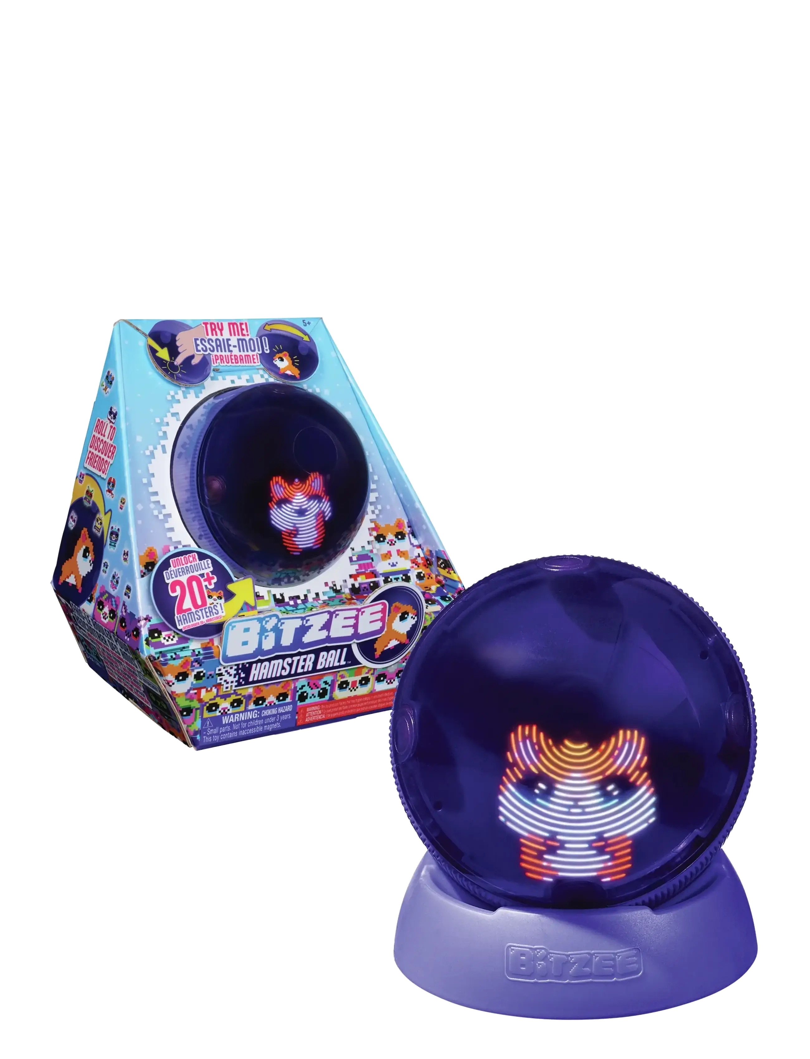 Bitzee Interactive Hamsterball, Børn, Interactive Dyr, Lila, Str: ONE SIZE