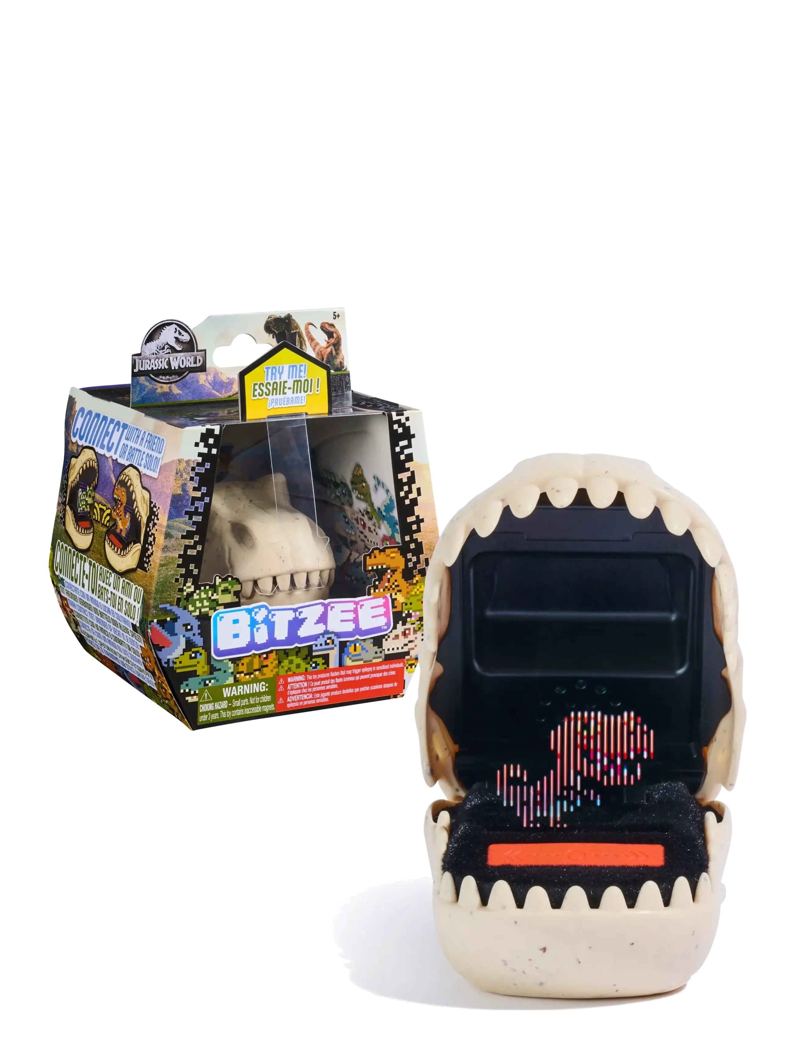 Bitzee Interactive Jurassic World Pet, Børn, Electronic & Media, Creme, Str: ONE SIZE