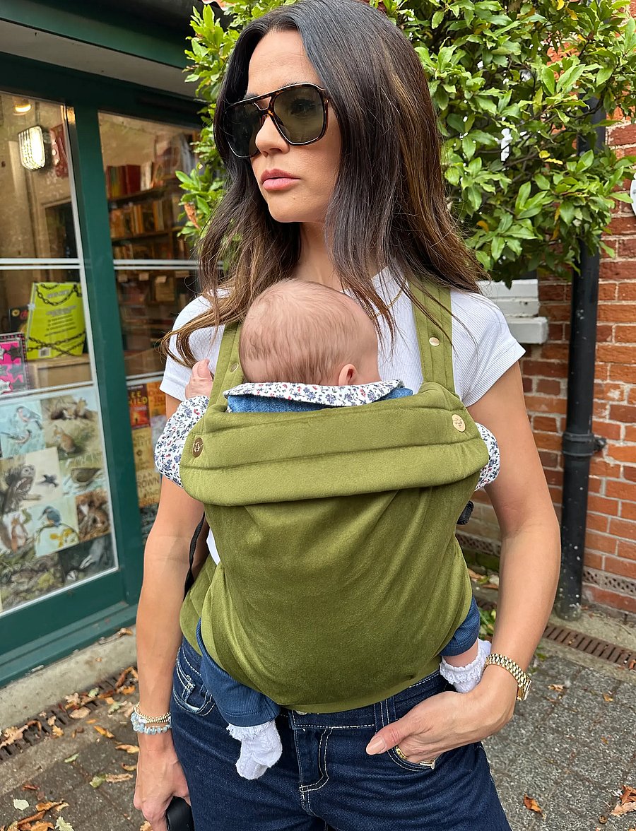 Bizzi Growin - Nomad Velvet Baby Carrier - babytragen - cedar green - 3