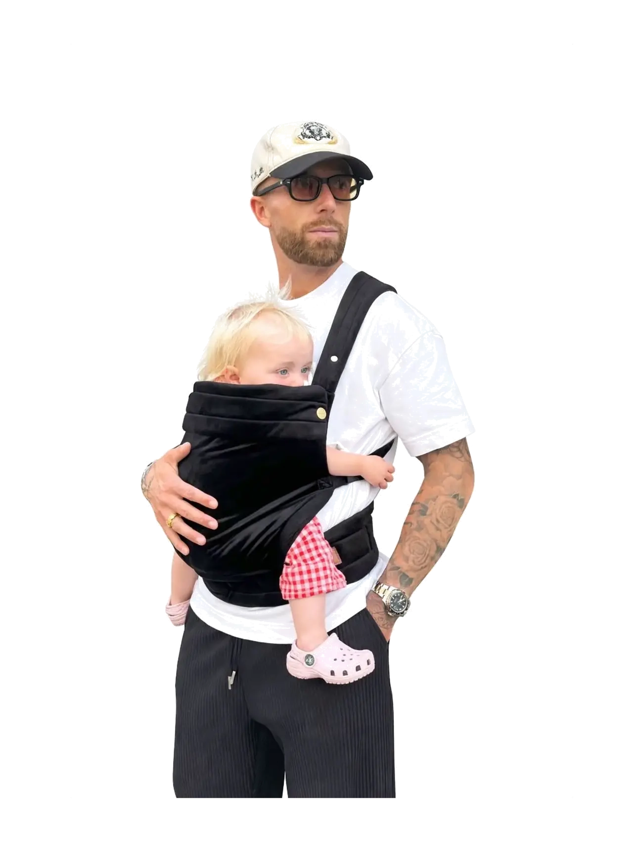 Bizzi Growin Nomad Velvet Baby Carrier - Bärselar & Bärsjalar - ONYX BLACK / black