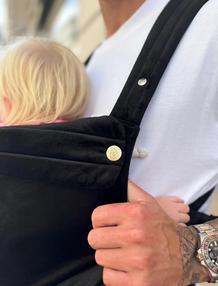 Bizzi Growin - Nomad Velvet Baby Carrier - babytragen - onyx black - 2