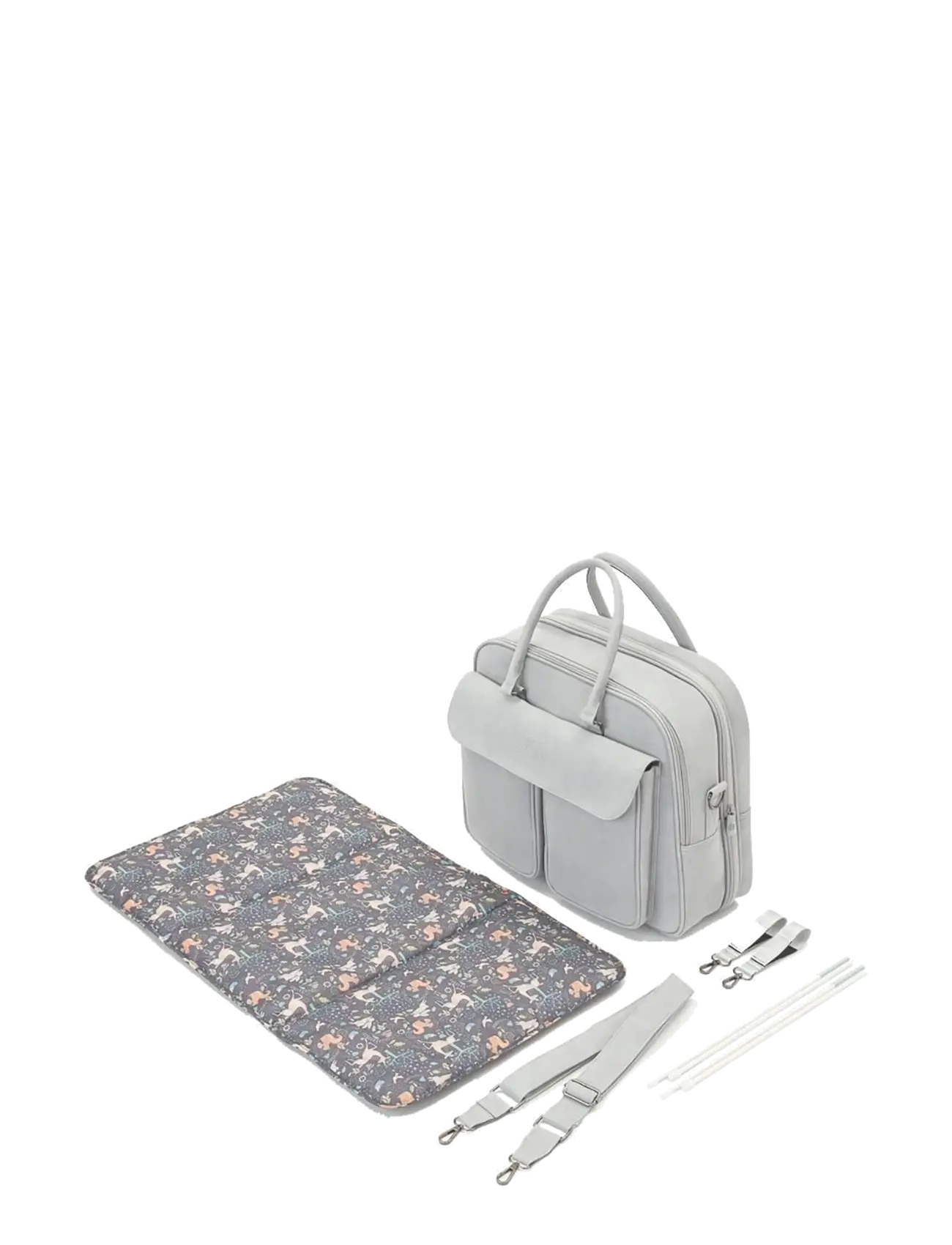 Bizzi Growin - Baby travel crib changing POD - pusletasker - whisper grey - 2