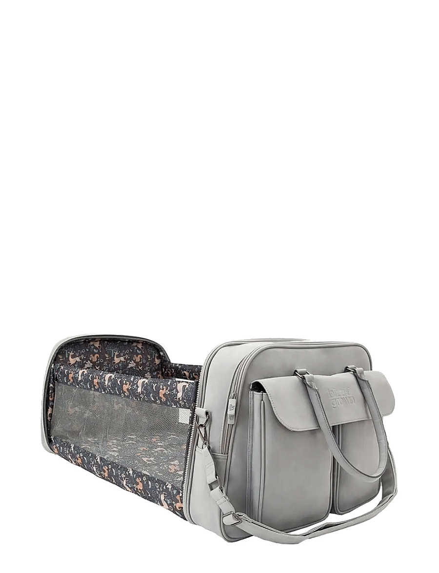 Bizzi Growin - Baby travel crib changing POD - pusletasker - whisper grey - 3
