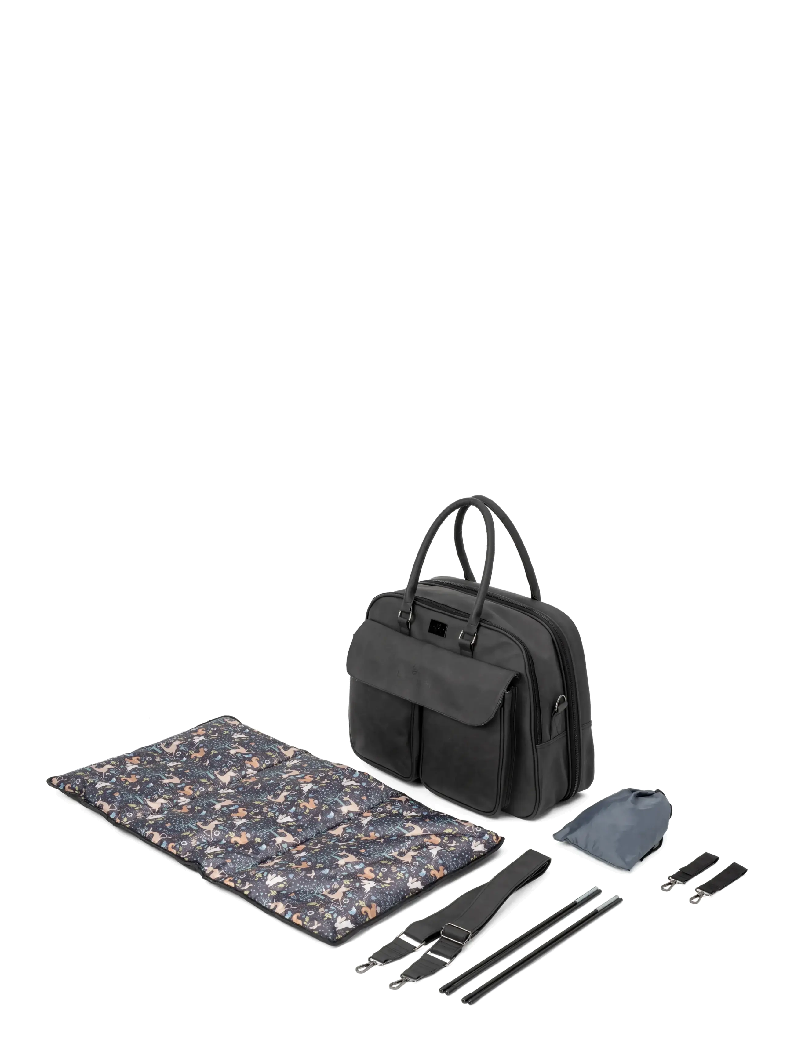 Bizzi Growin - Baby travel crib changing POD - pusletasker - black - 5
