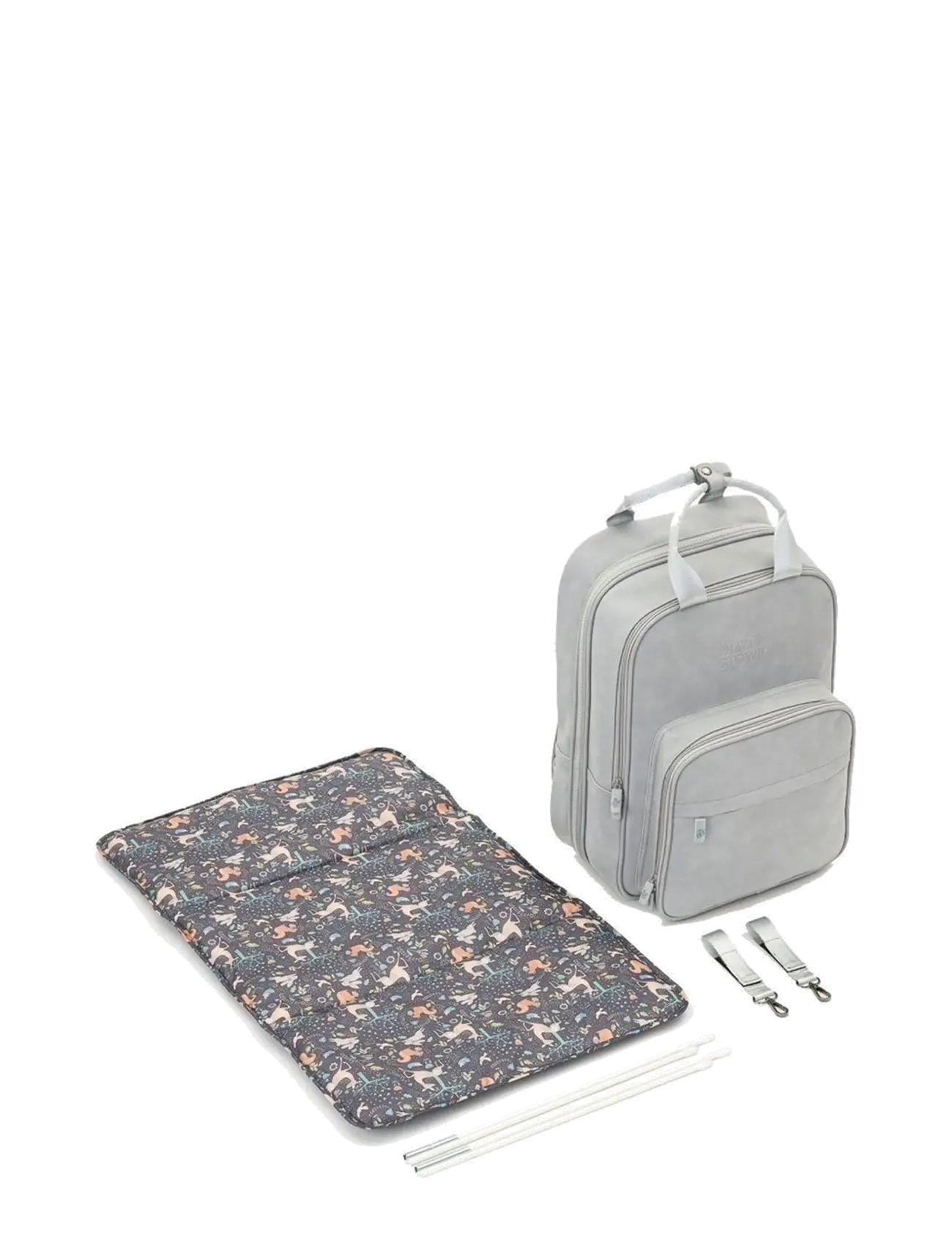 Bizzi Growin - Baby travel crib Changing RucPOD - pusletasker - whisper grey - 2