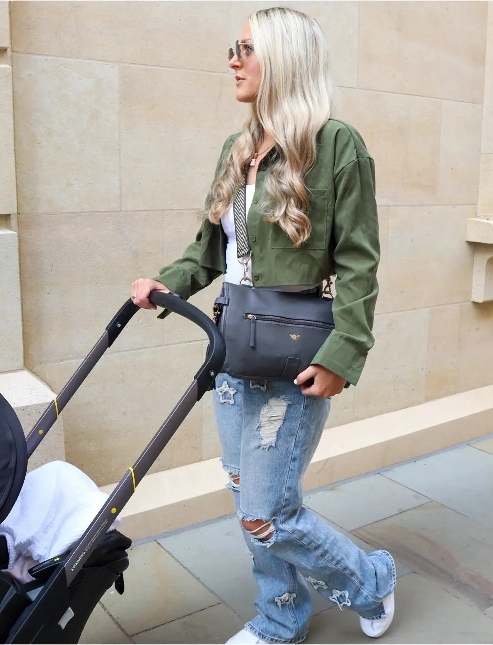 Bizzi Growin - Lilli Nappy Clutch - wickeltaschen - smoke grey - 0