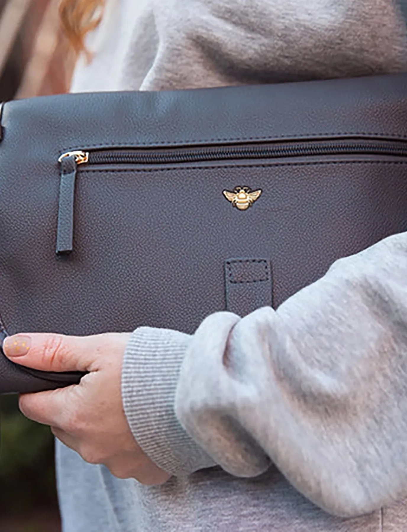 Bizzi Growin - Lilli Nappy Clutch - skötväskor - smoke grey - 3