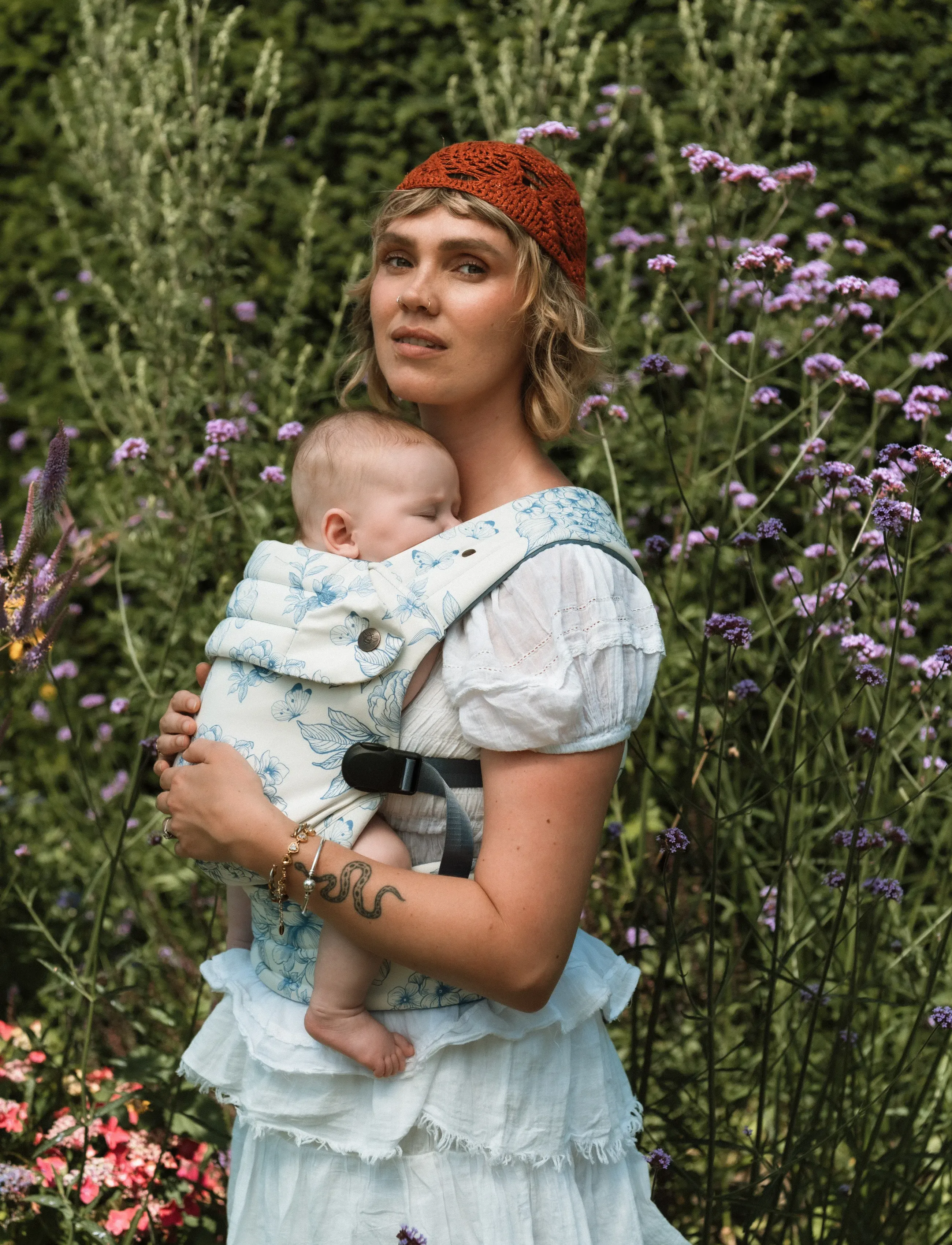 Bizzi Growin - Bizzi Growin Organic Nomad Carrier - Hydrangea - babytragen - hydrangea - 0