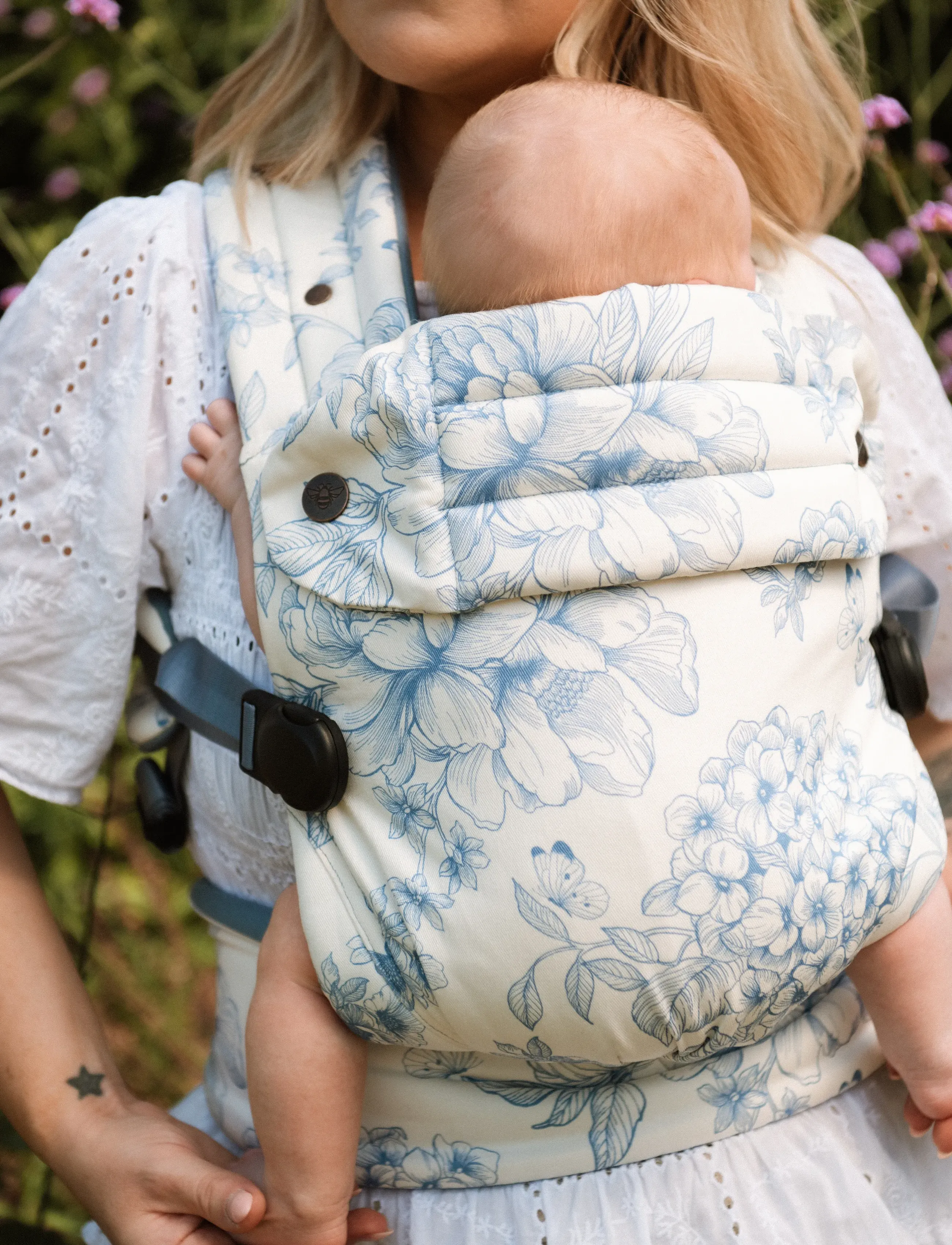 Bizzi Growin - Bizzi Growin Organic Nomad Carrier - Hydrangea - babytragen - hydrangea - 3
