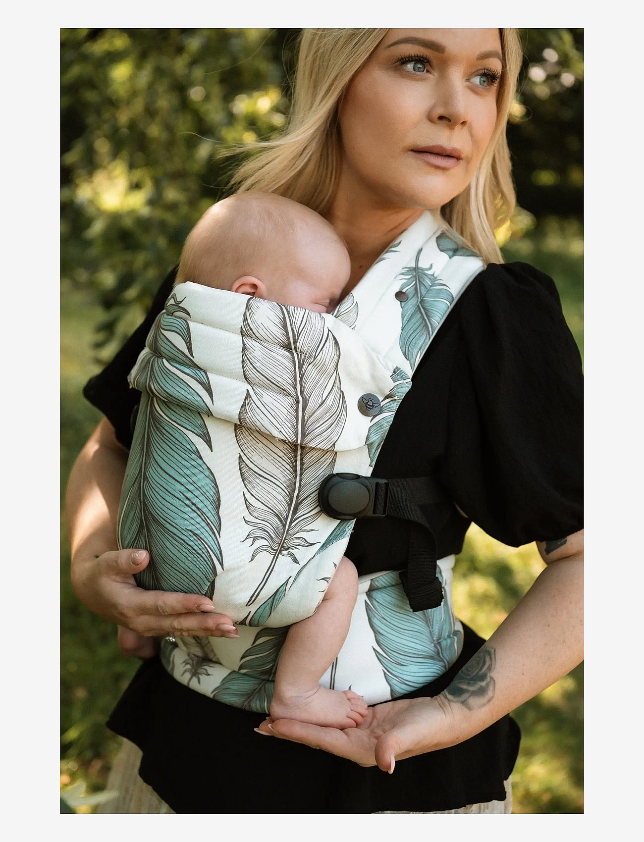 Bizzi Growin Bizzi Growin Organic Nomad Carrier - Wild Plume - Cream - ONE SIZE