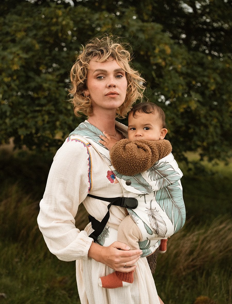 Bizzi Growin - Bizzi Growin Organic Nomad Carrier - Wild Plume - babytragen - wild plume - 0