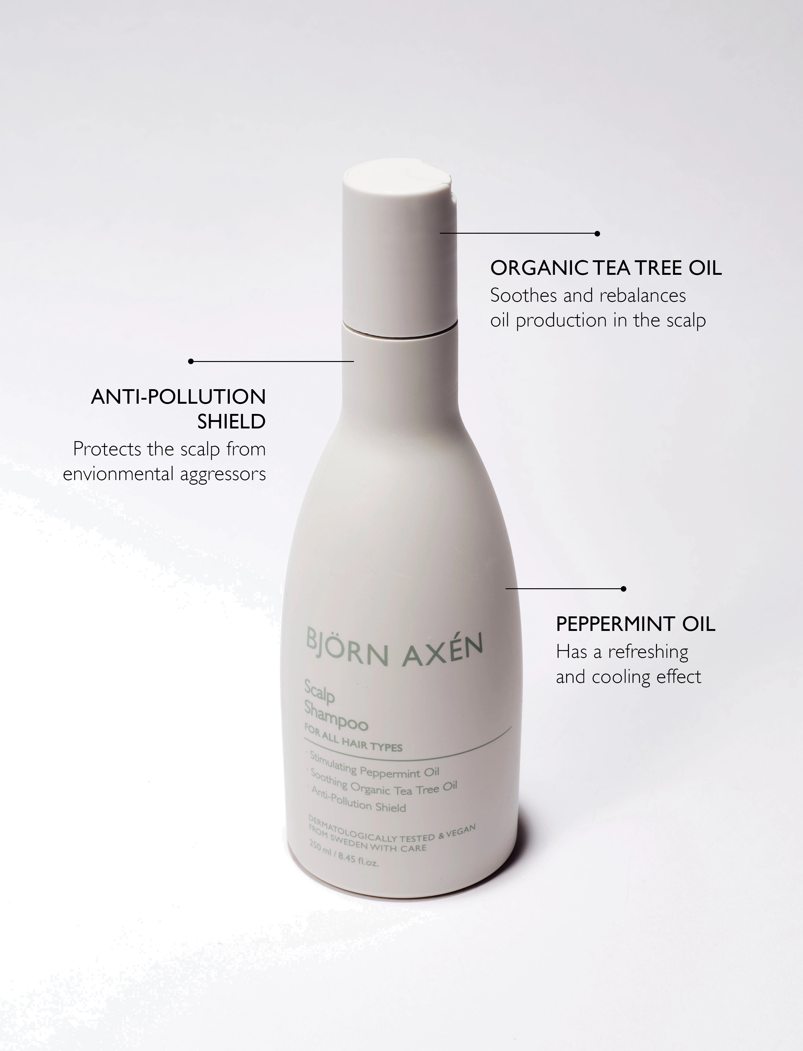 Björn Axén - Scalp Shampoo 250 ml - sjampó - grey - 1