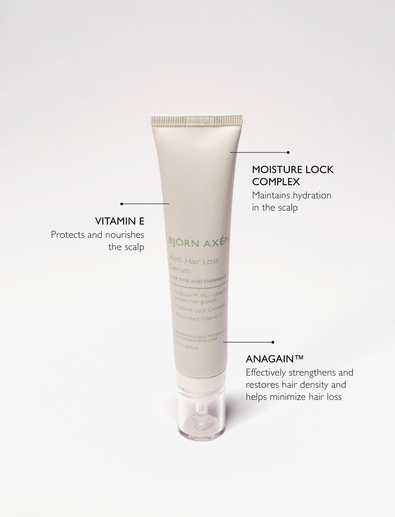 Björn Axén - Anti Hair Loss Serum 45 ml - håroljor - grey - 1