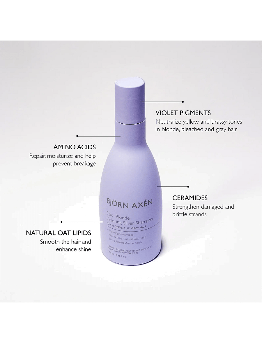 Björn Axén - Cool Blonde Coloring Silver Shampoo - silvershampoo - no colour - 1