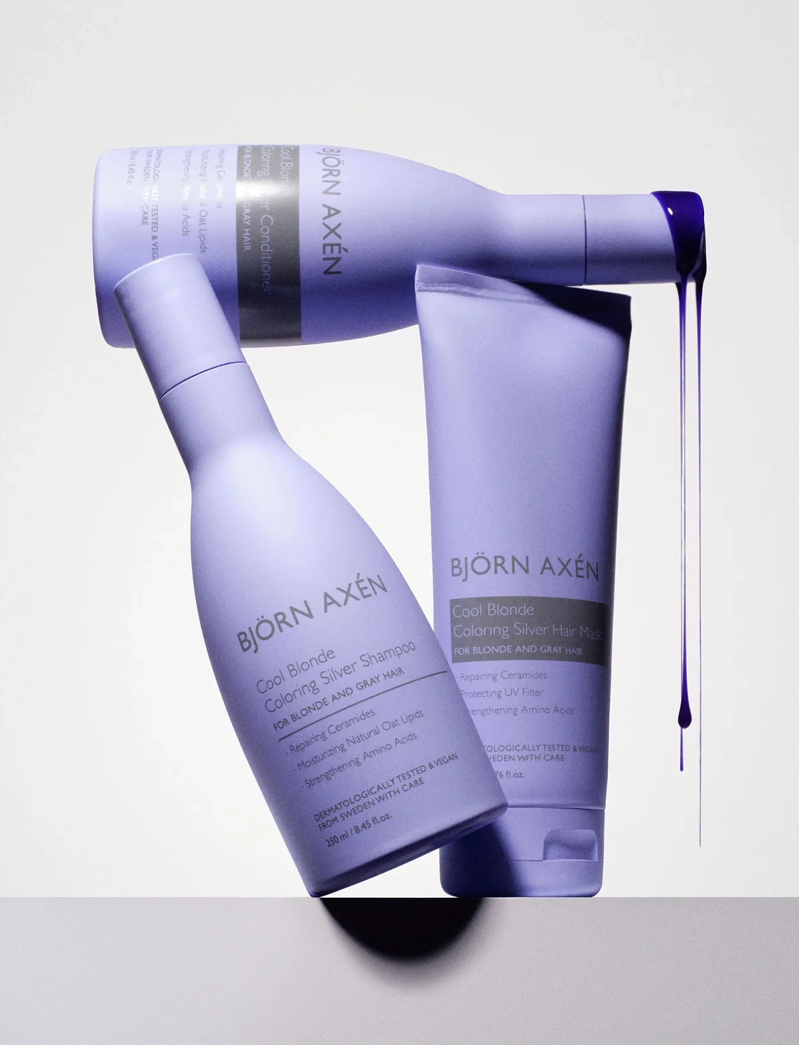 Björn Axén - Cool Blonde Coloring Silver Shampoo - silvershampoo - no colour - 4