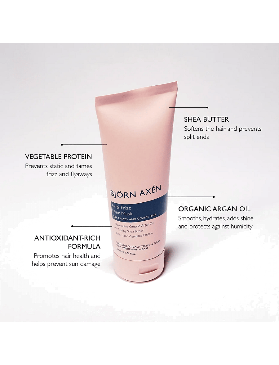 Björn Axén - Anti-Frizz Hair Mask - hårmasker - no colour - 1