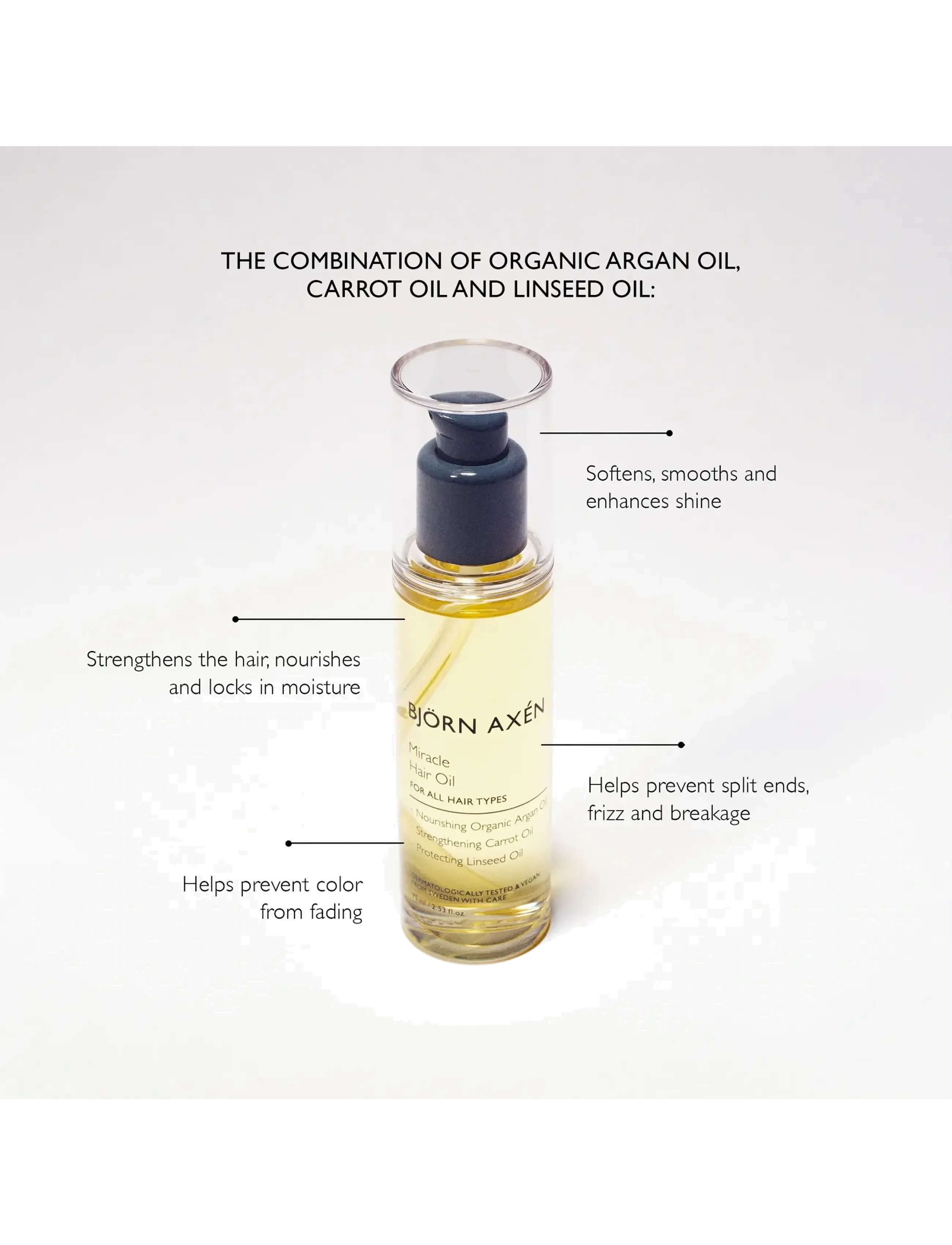 Björn Axén - Miracle Hair Oil - håroljor - no colour - 1