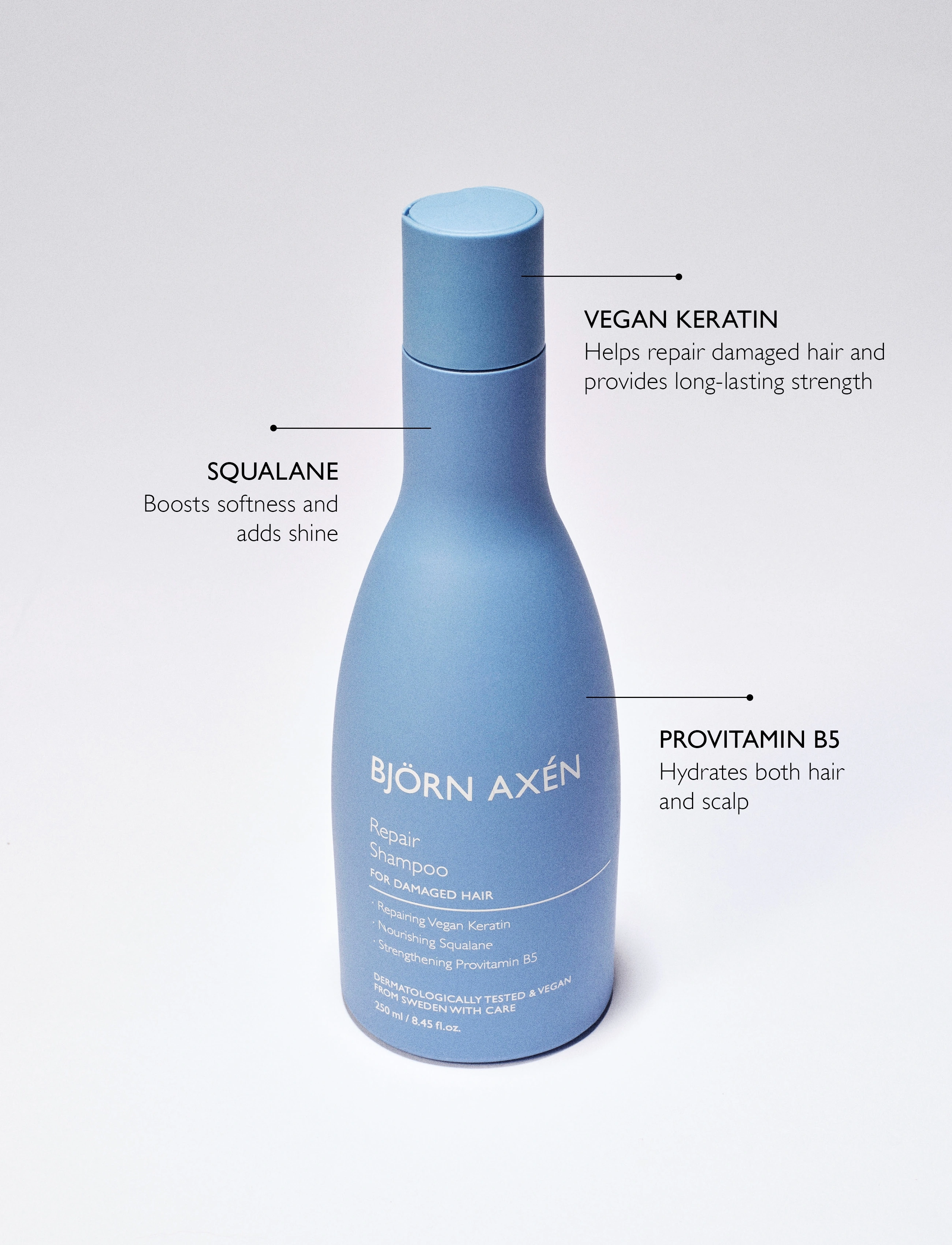 Björn Axén Repair Shampoo, 250 ml, Nude, Pleje > Shampoo, Dame