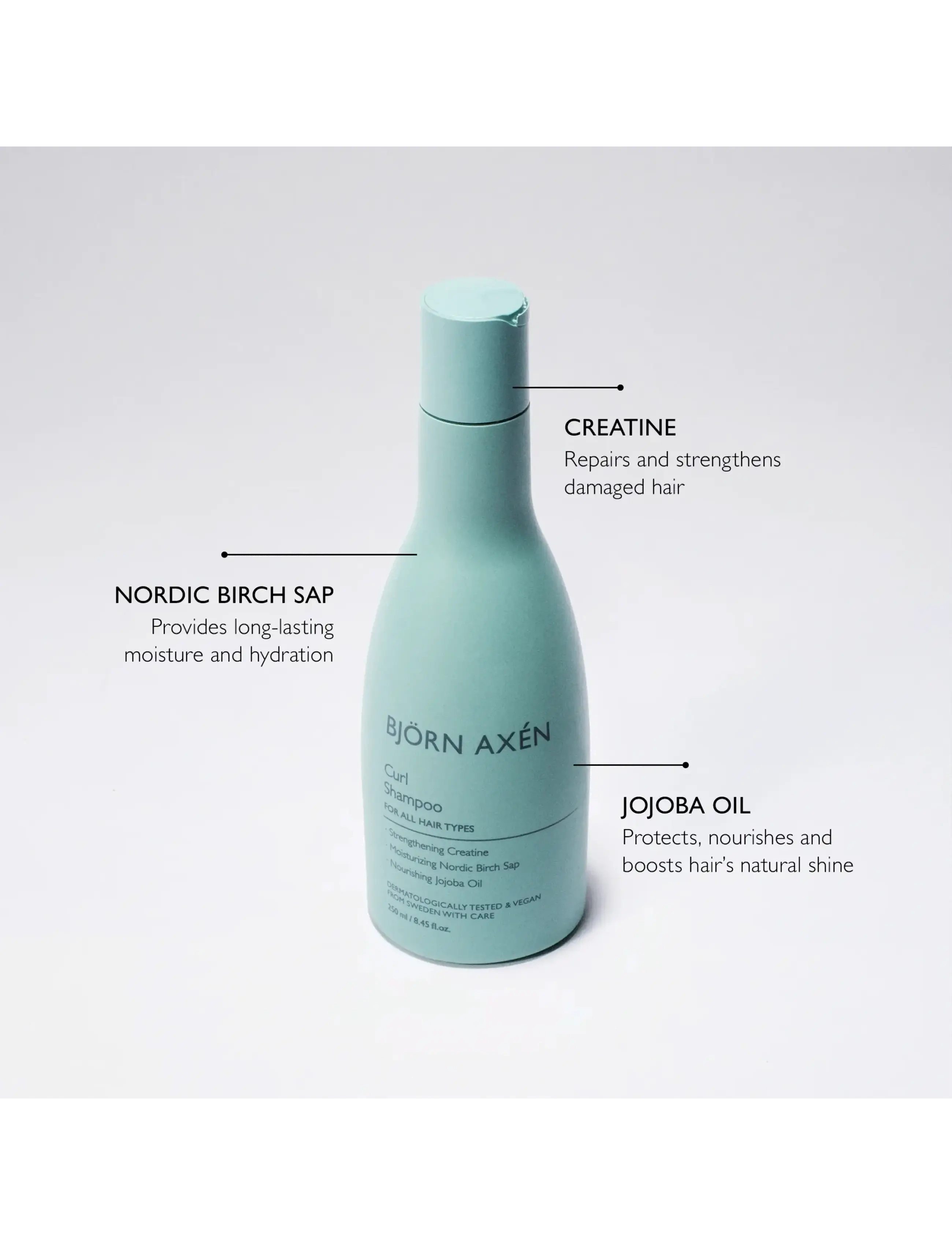 Björn Axén Curl Shampoo, 250 ml, Nude, Pleje > Shampoo, Dame
