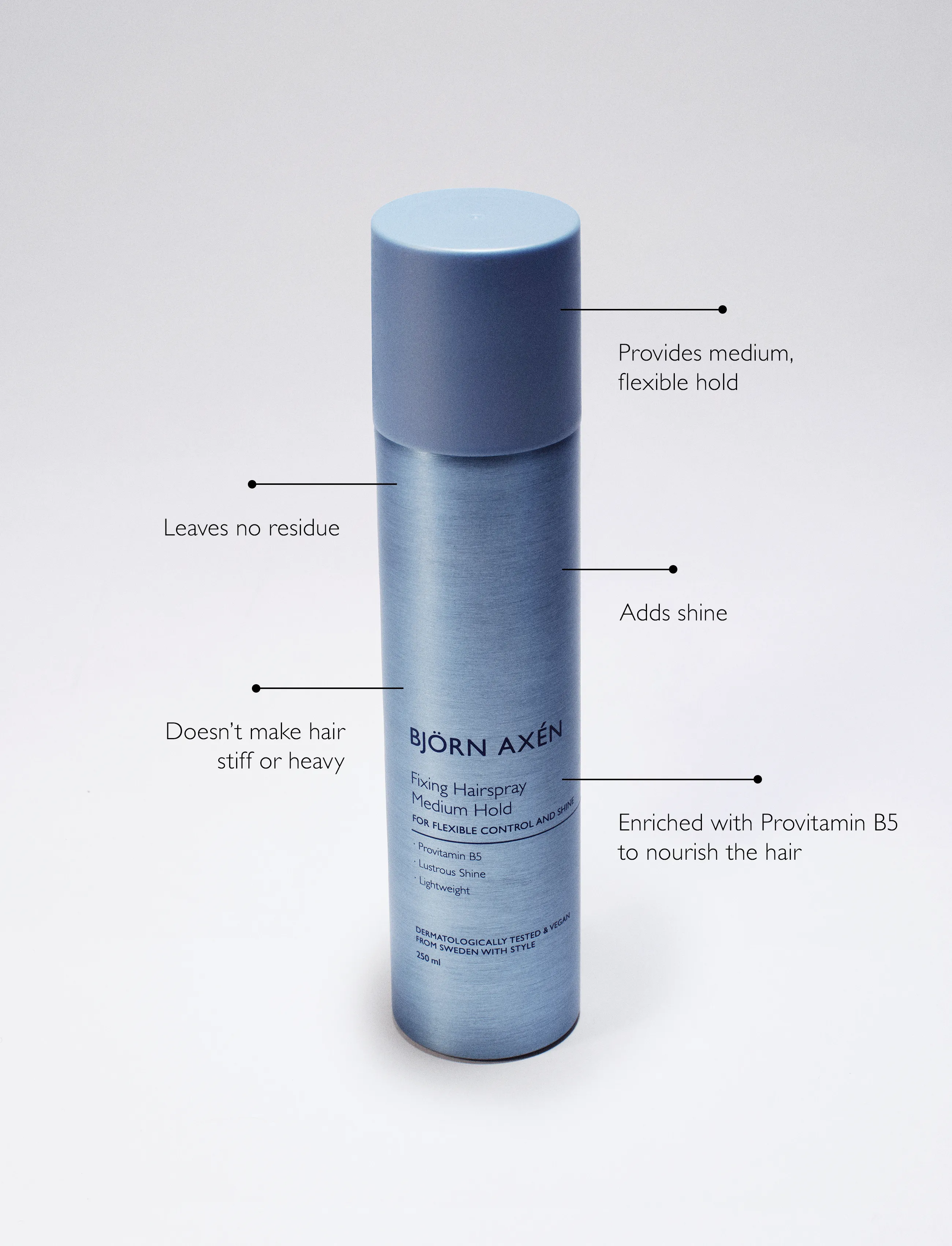 Björn Axén - Fixing Hairspray 250 ml - hårspray - no colour - 0