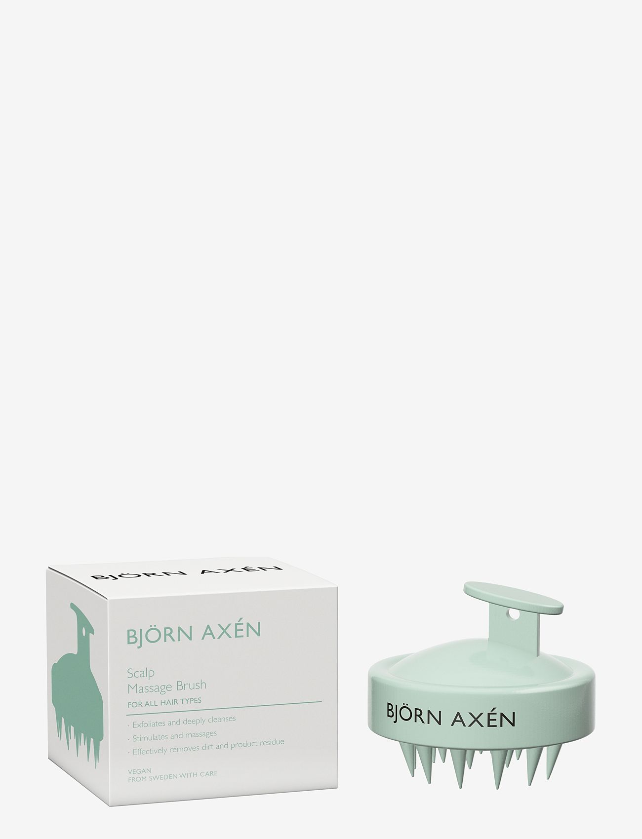 Björn Axén - Scalp Massage brush - scalp treatment - green - 2