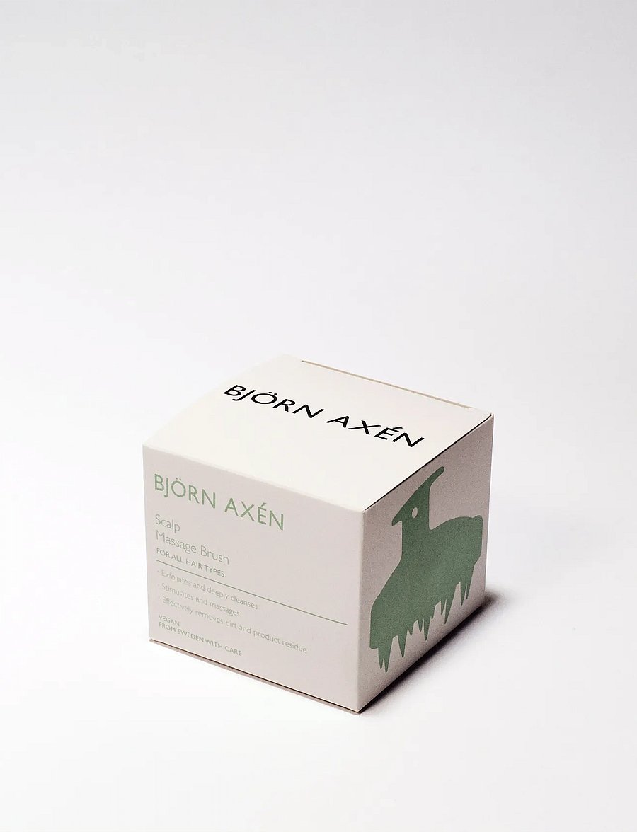 Björn Axén - Scalp Massage brush - scalp treatment - green - 3