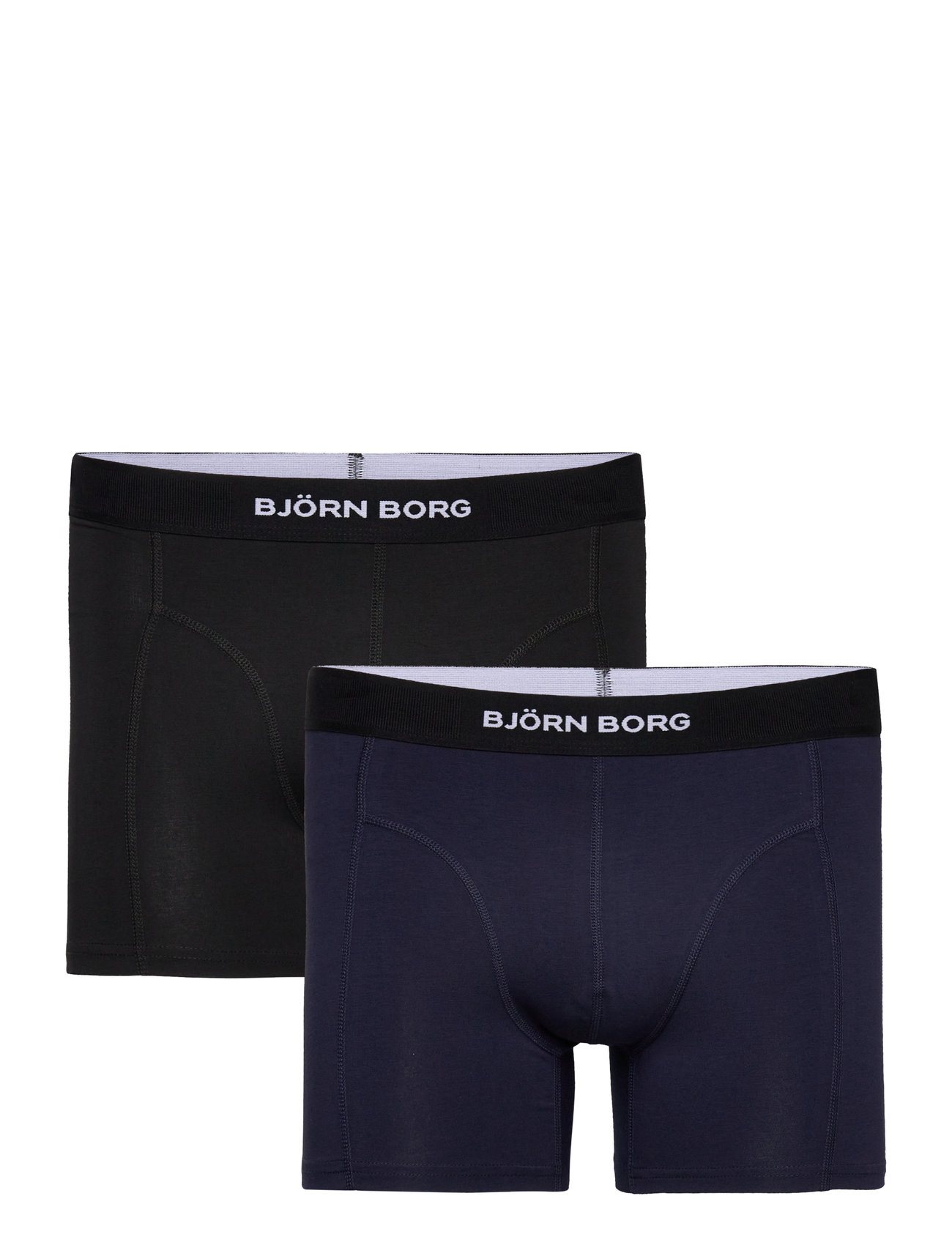 Björn Borg Premium Cotton Stretch Boxer 2P - Black - XS